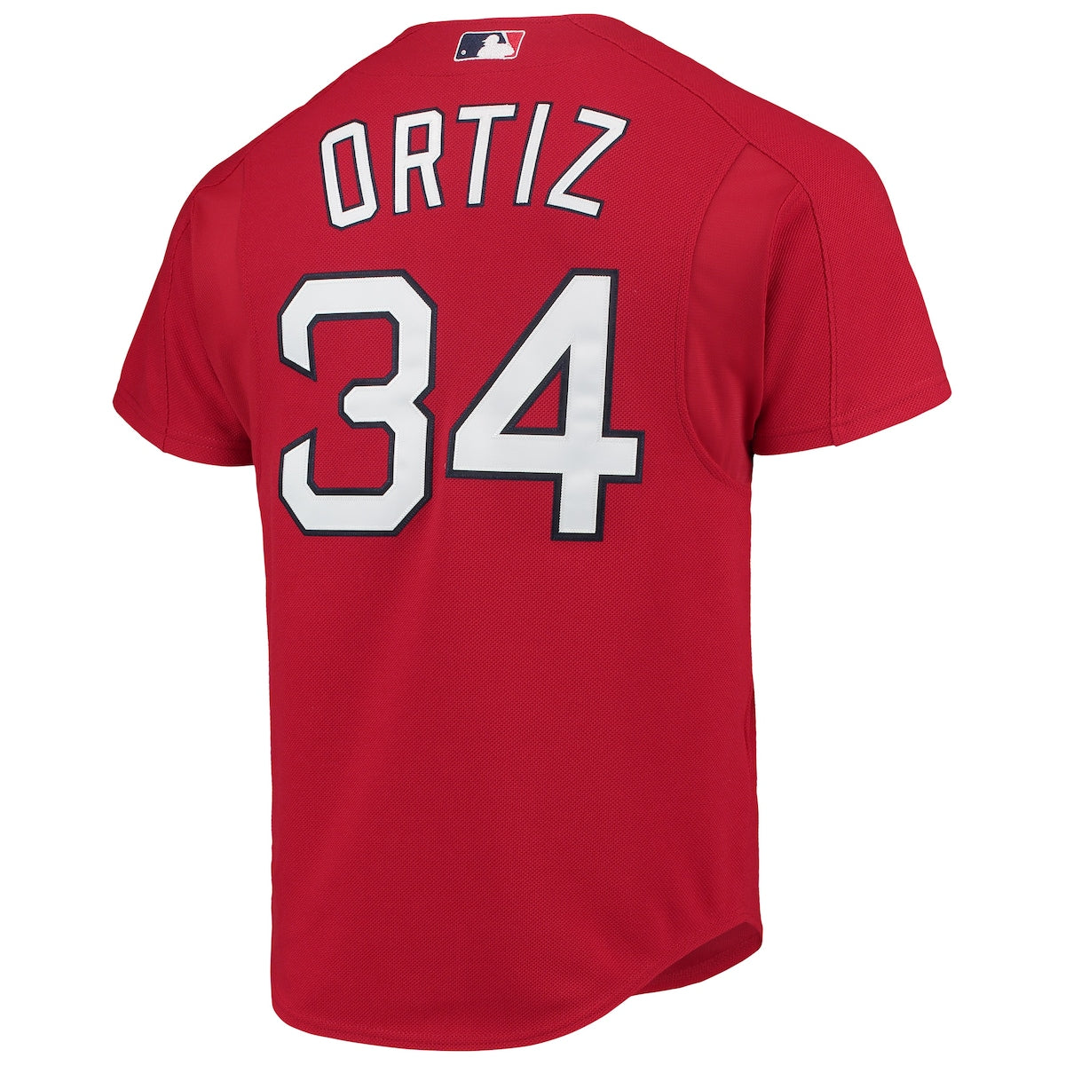 Men's David Ortiz Mitchell & Ness Red Sox Cooperstown Mesh Batting Practice Jersey - Red