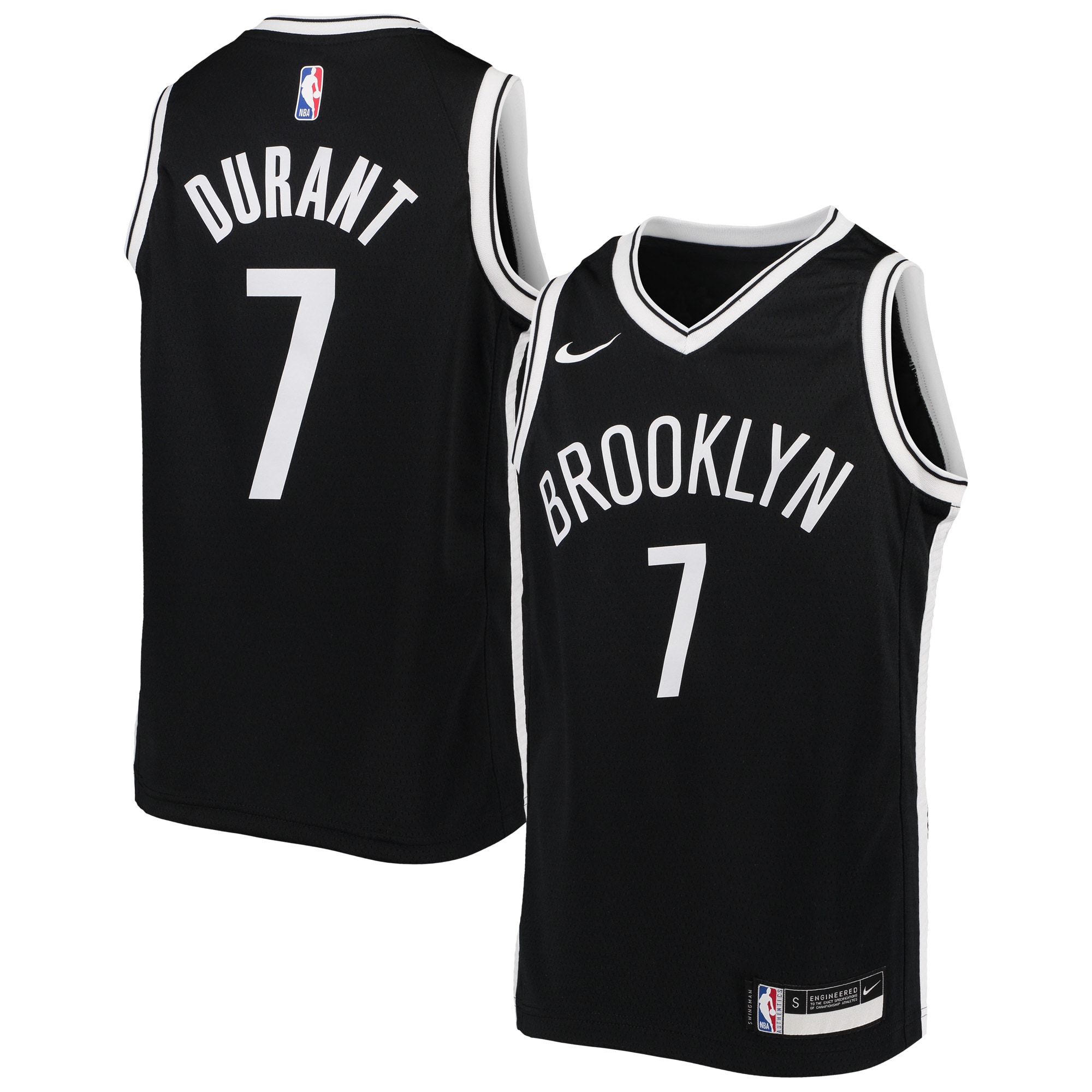 Kevin Durant Brooklyn Nets Nike Youth Swingman Jersey - Icon Edition - Black