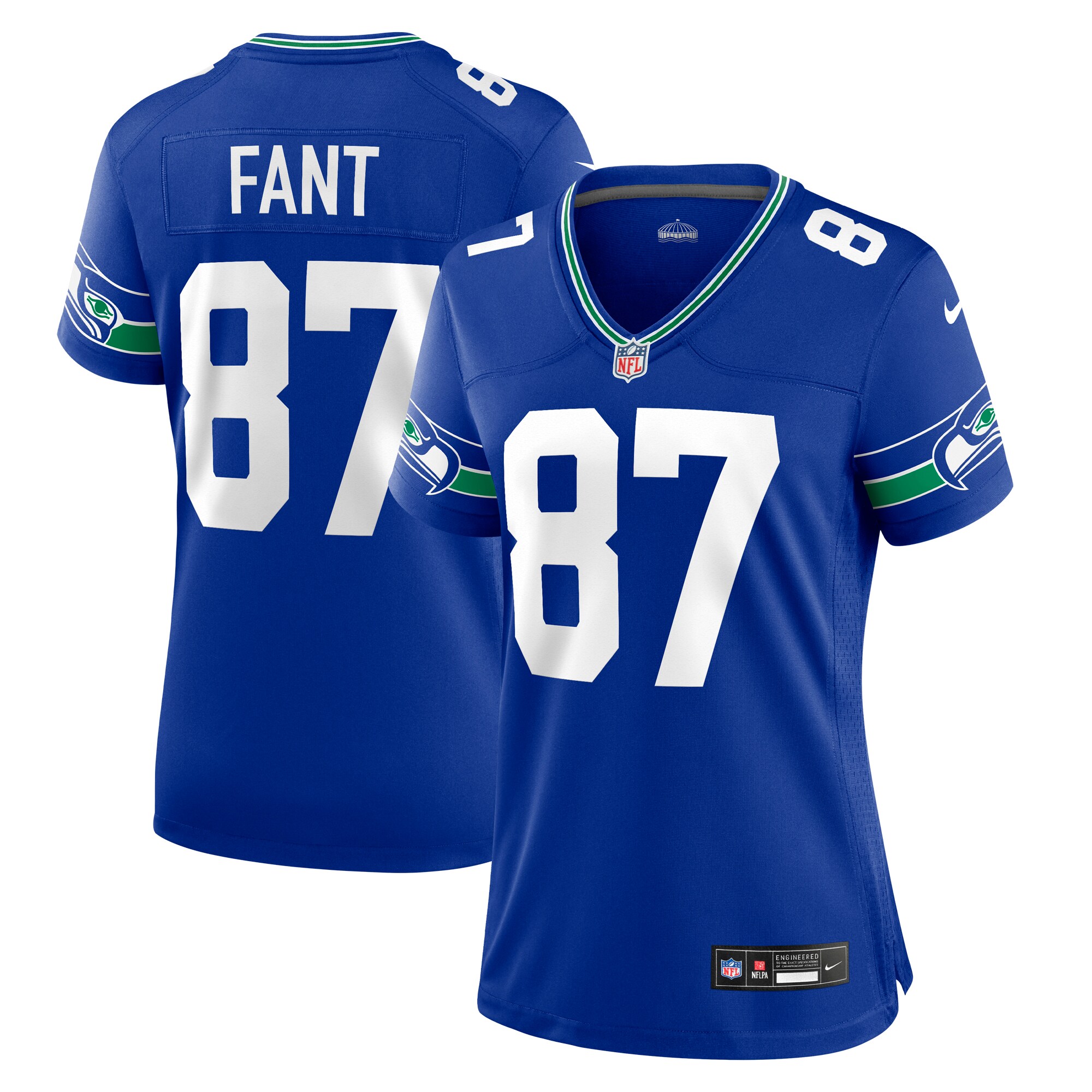 Noah Fant Seattle Seahawks Nike Women's Throwback Player Game Jersey - Royal