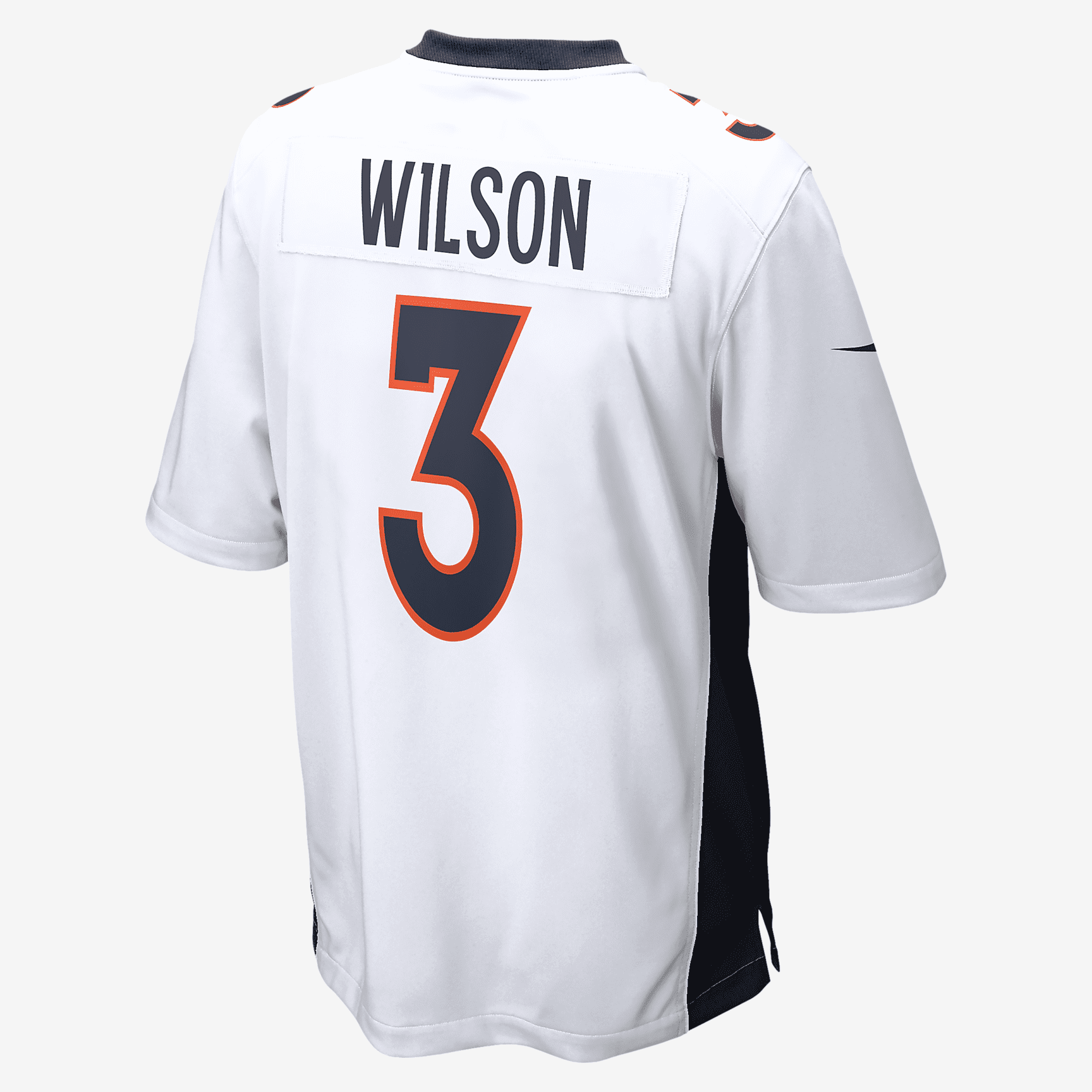 NFL Denver Broncos (Russell Wilson) Men's Game Football Jersey - White