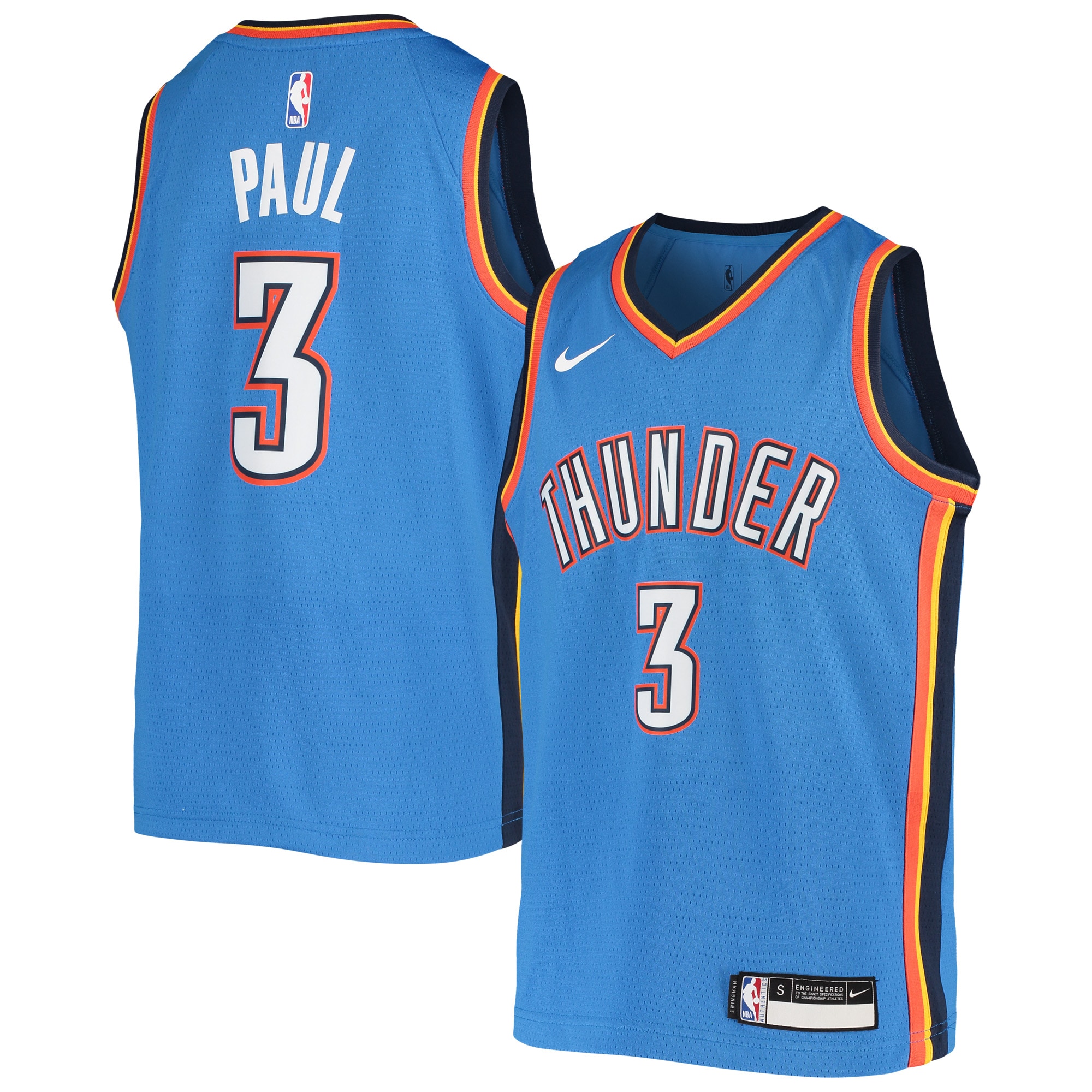 Chris Paul Oklahoma City Thunder Nike Youth Team Swingman Jersey - Blue