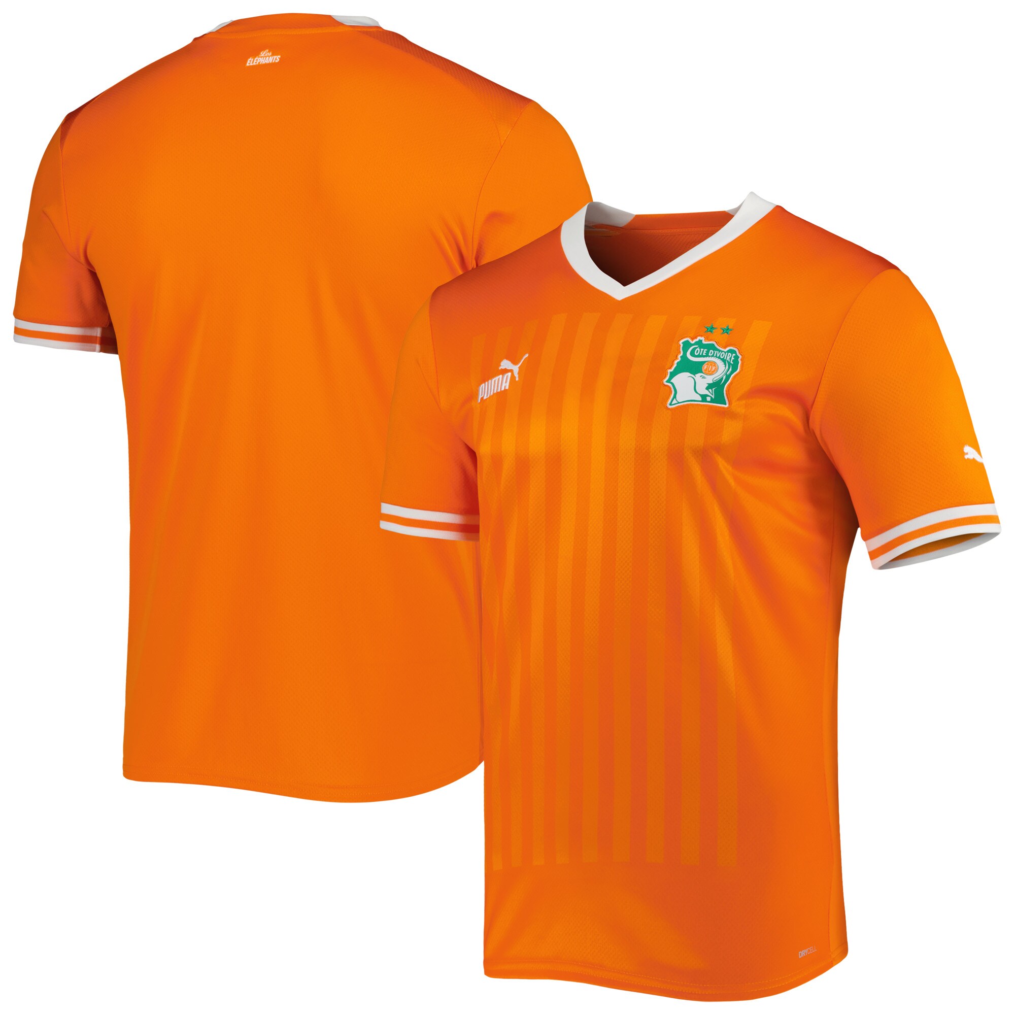 Ivory Coast National Team Puma 2022/23 Home Replica Jersey - Orange