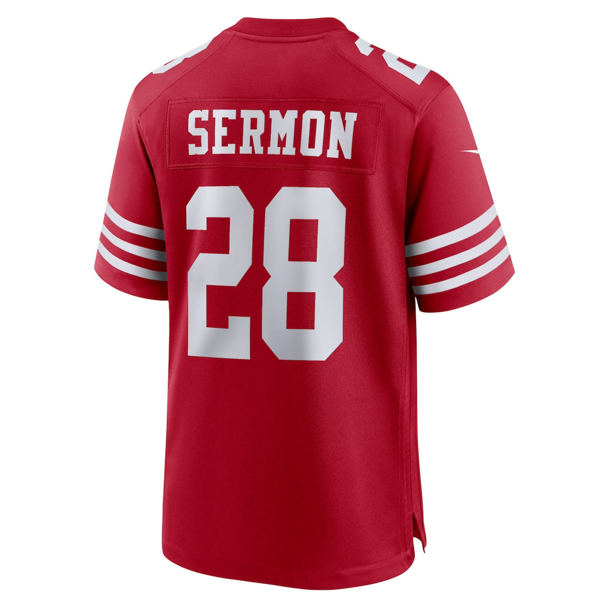 Men's Trey Sermon Nike 49ers Alternate Game Jersey - Red