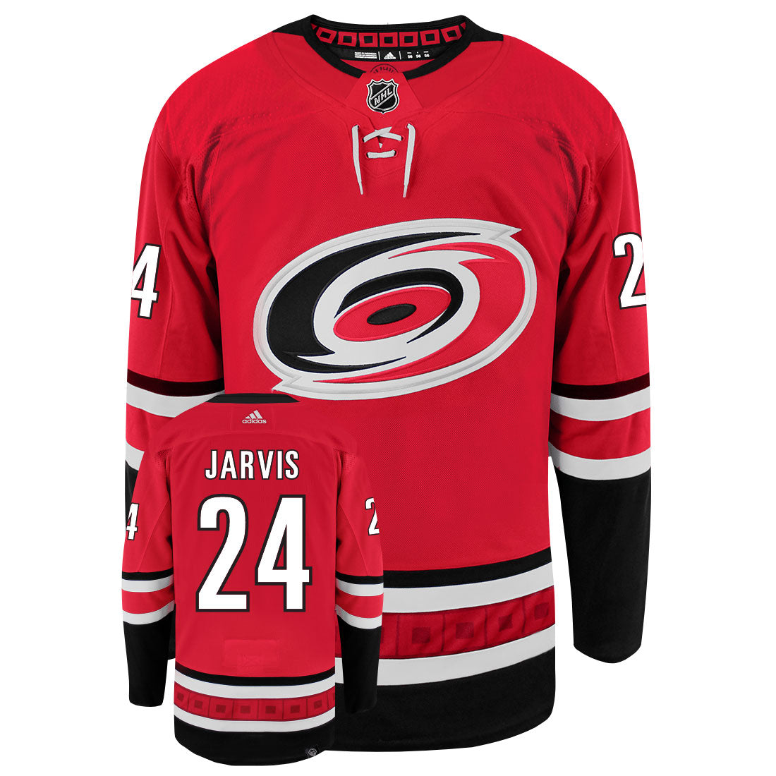 Seth Jarvis Carolina Hurricanes Adidas Primegreen Authentic NHL Hockey Jersey