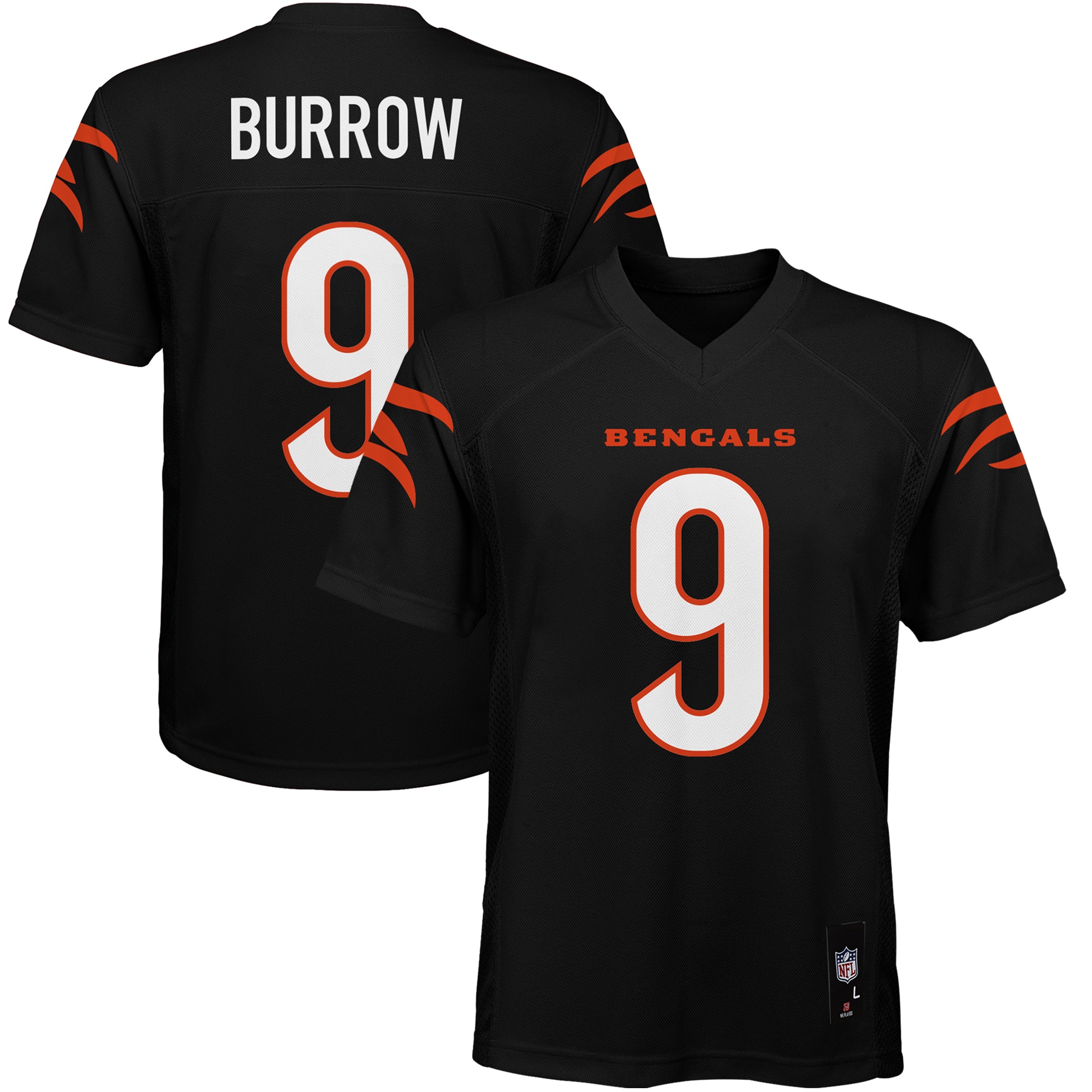 Joe Burrow Cincinnati Bengals Youth Replica Player Jersey - Black