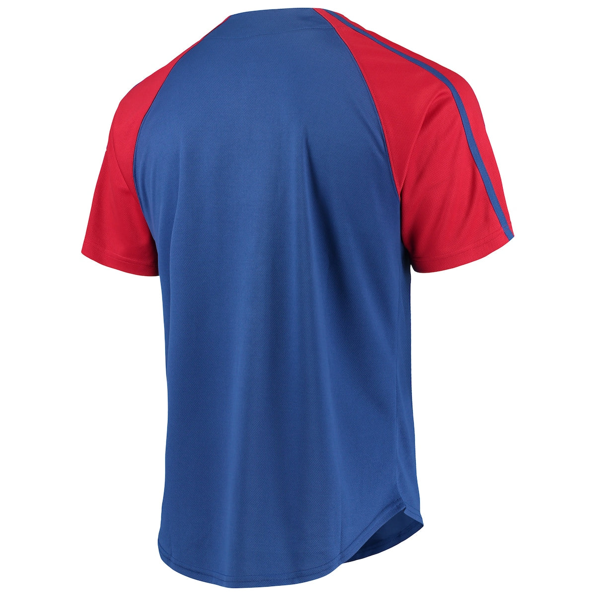Men's  Stitches Cubs Button-Down Raglan Replica Jersey - Blue