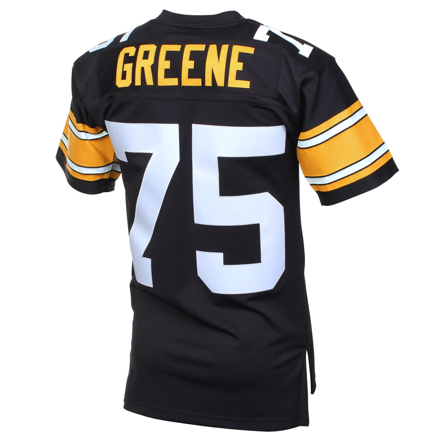 Mens Pittsburgh Steelers Joe Greene Mitchell & Ness Black Retired Player Vintage Replica Jersey