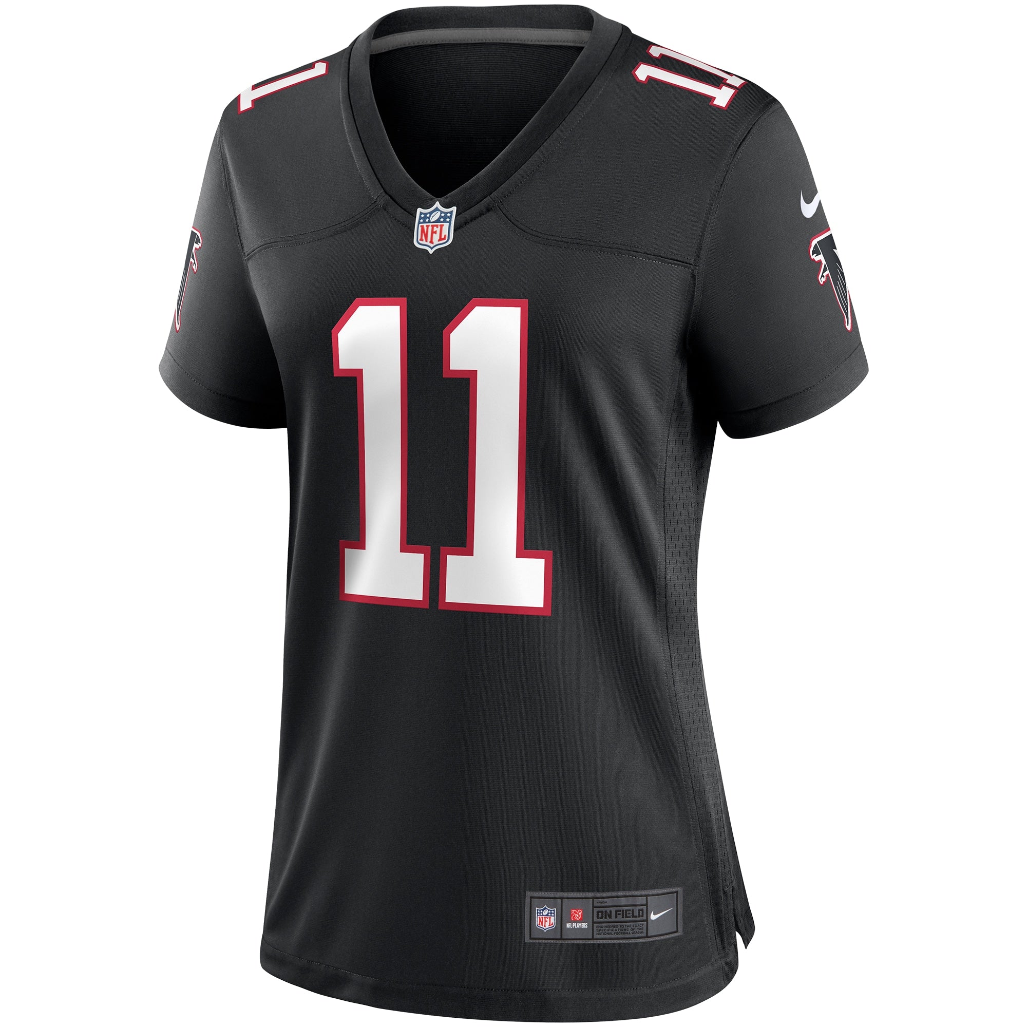 Women's Nike Julio Jones Black Atlanta Falcons Throwback Game Jersey