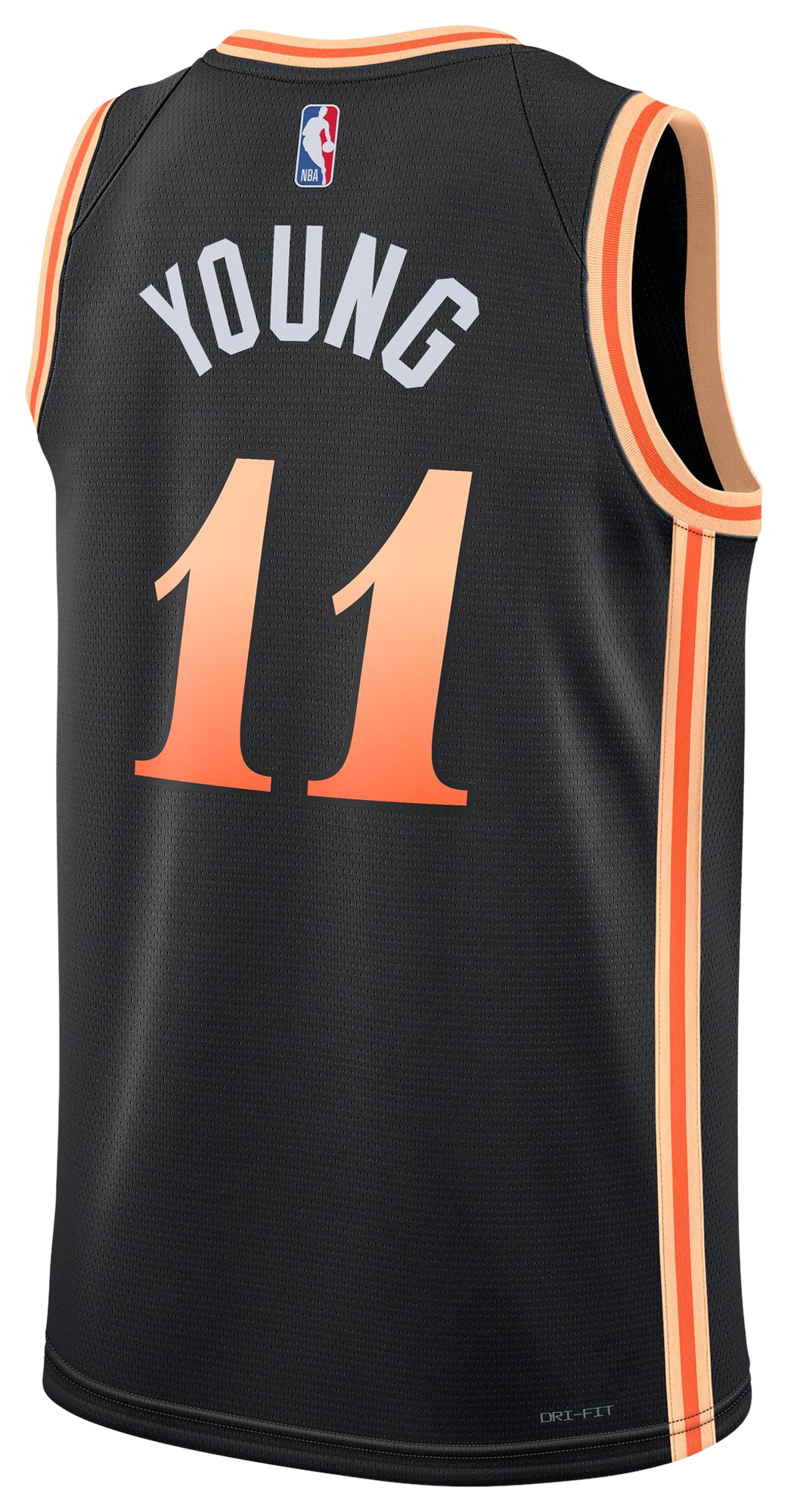 Men's Young Trae Nike Hawks Swingman Jersey - Black
