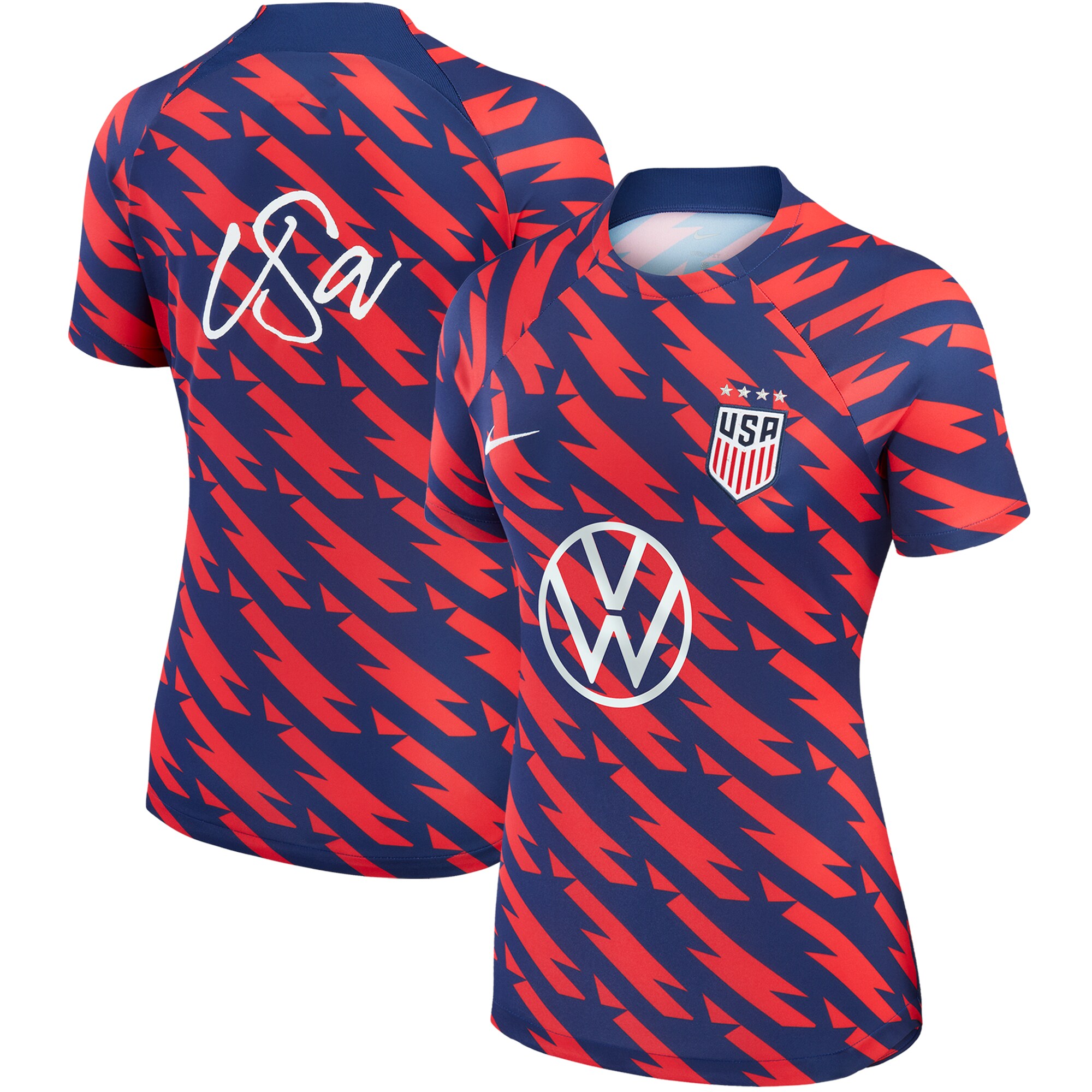USWNT Nike Women's 2023 Strike Drill Pre-Match Top - Navy