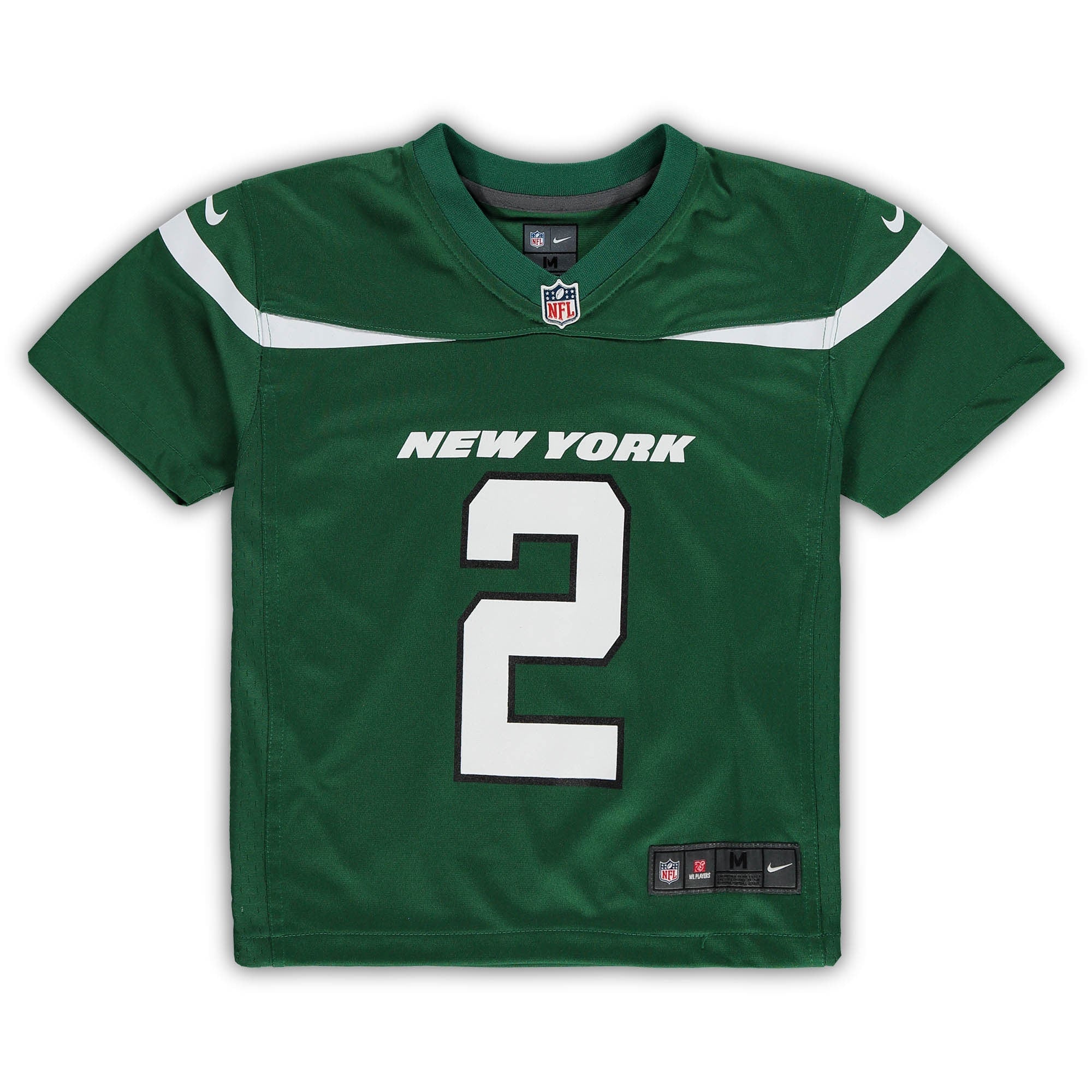 Preschool Nike Zach Wilson Green New York Jets Game Jersey