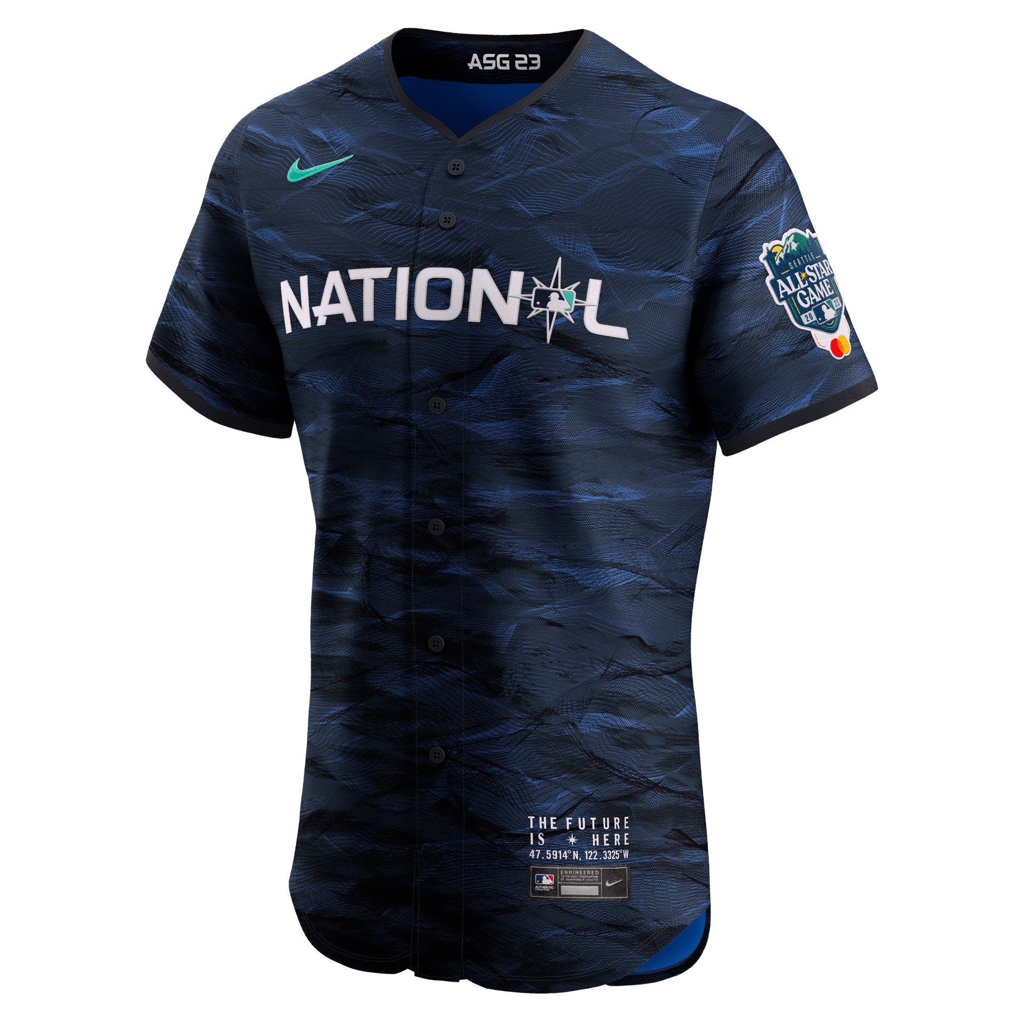 Men's Nike  Royal National League 2023 MLB All-Star Game Vapor Premier Elite Jersey