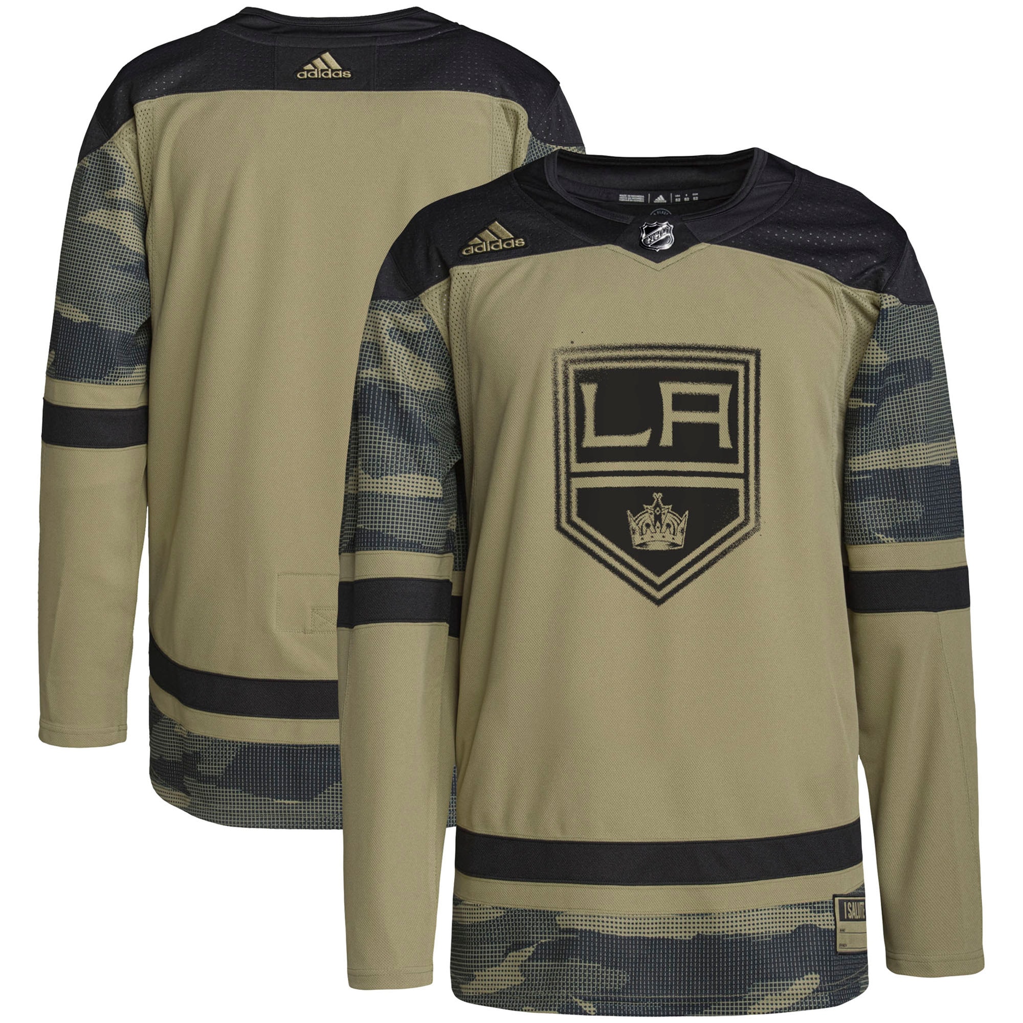 Los Angeles Kings adidas Military Appreciation Team Authentic Practice Jersey - Camo