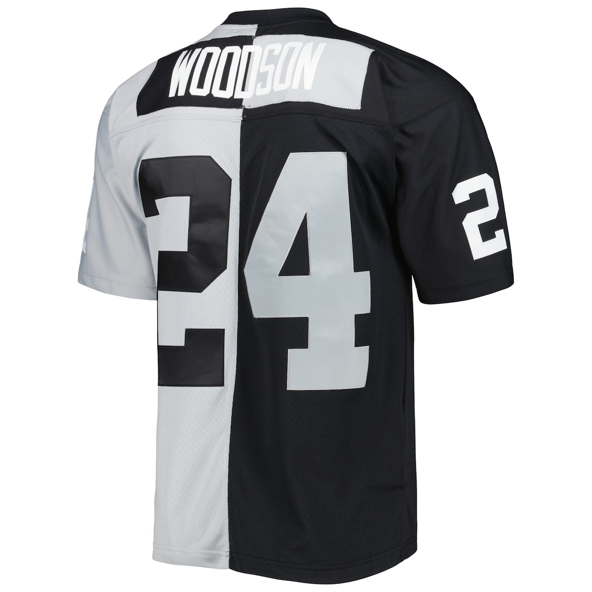 Men's Charles Woodson Mitchell & Ness Raiders 1998 Split Legacy Replica Jersey - Black