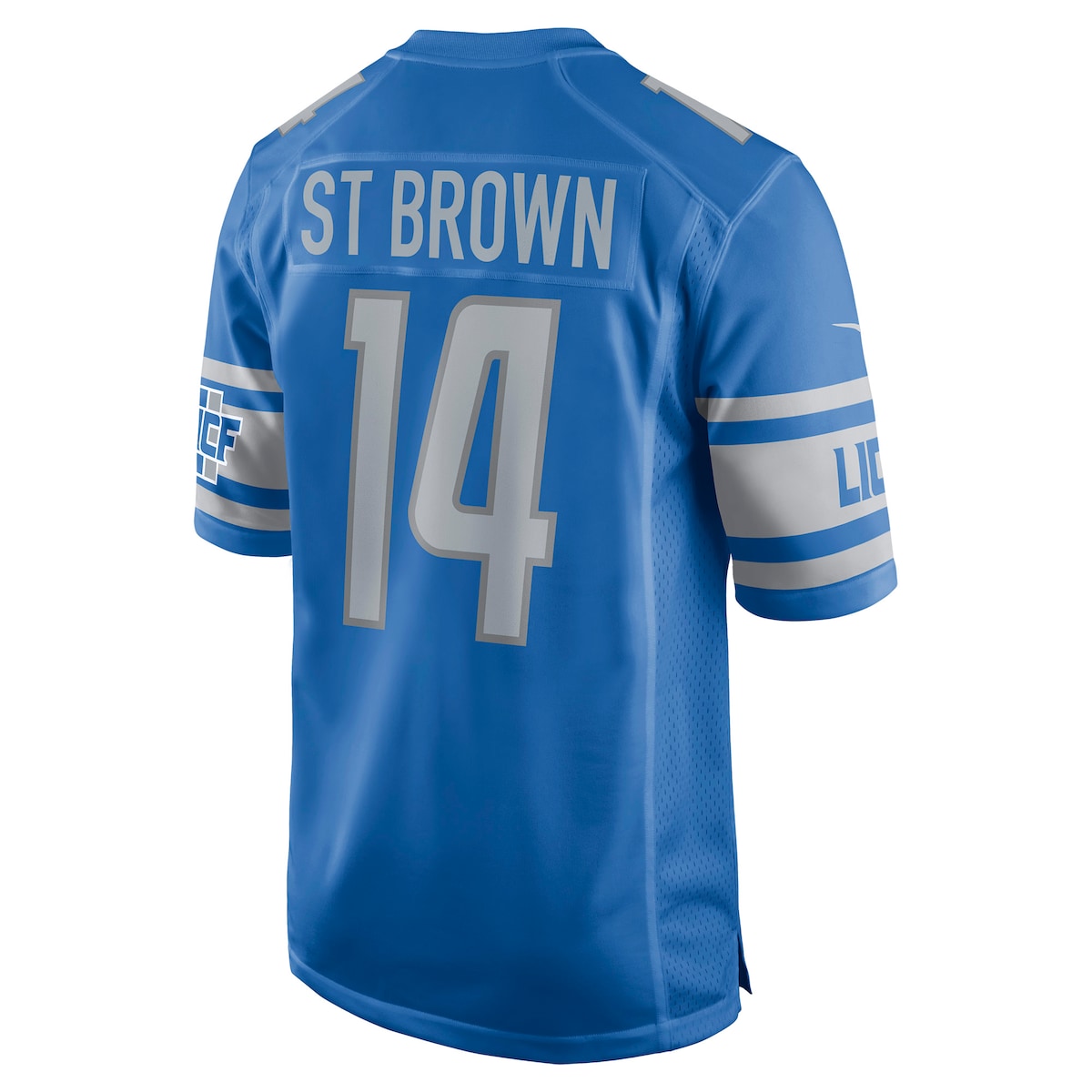 Men's Amon-Ra St. Brown Nike Lions Game Jersey - Blue