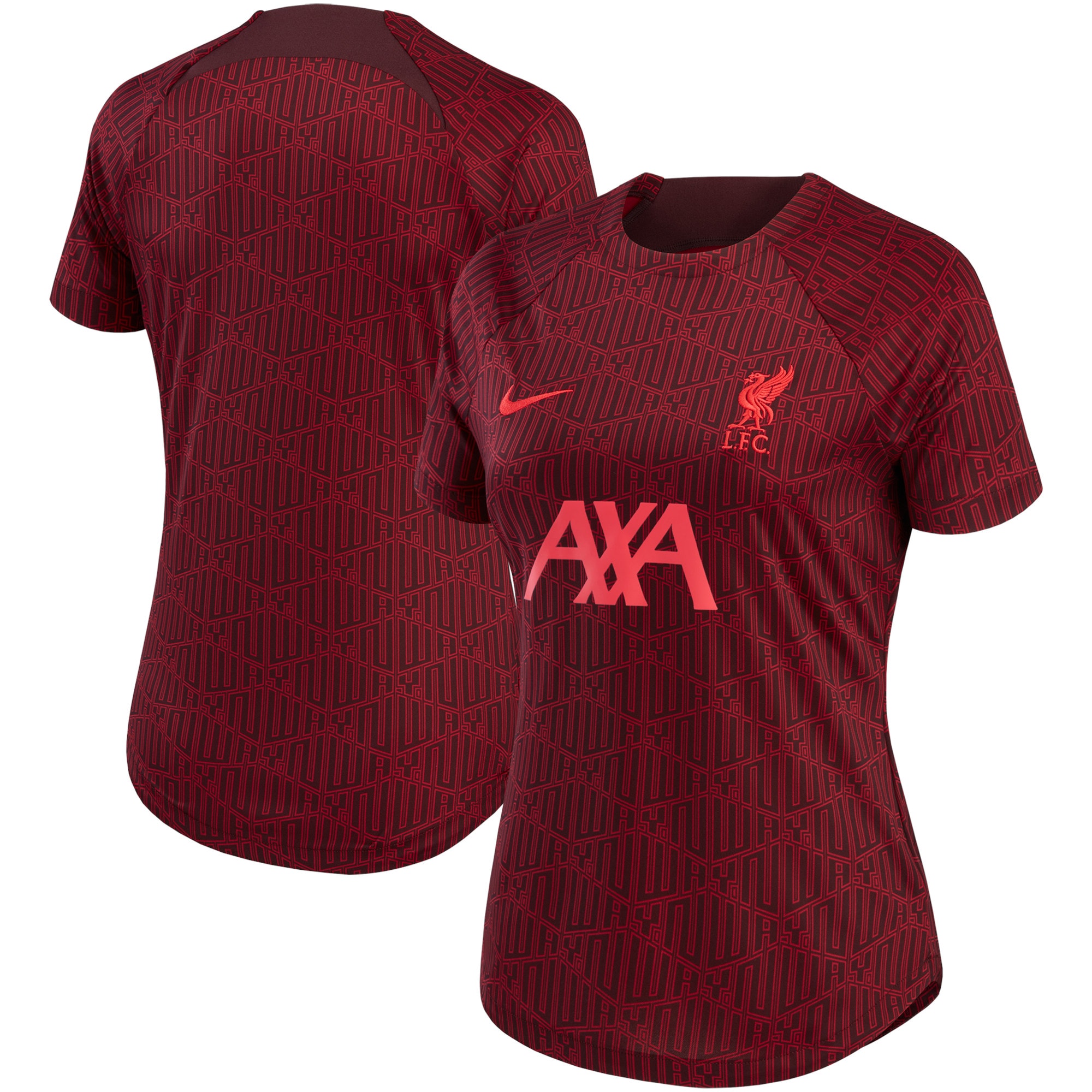 Liverpool Nike Women's 2022/23 Pre-Match Home Performance Top - Burgundy