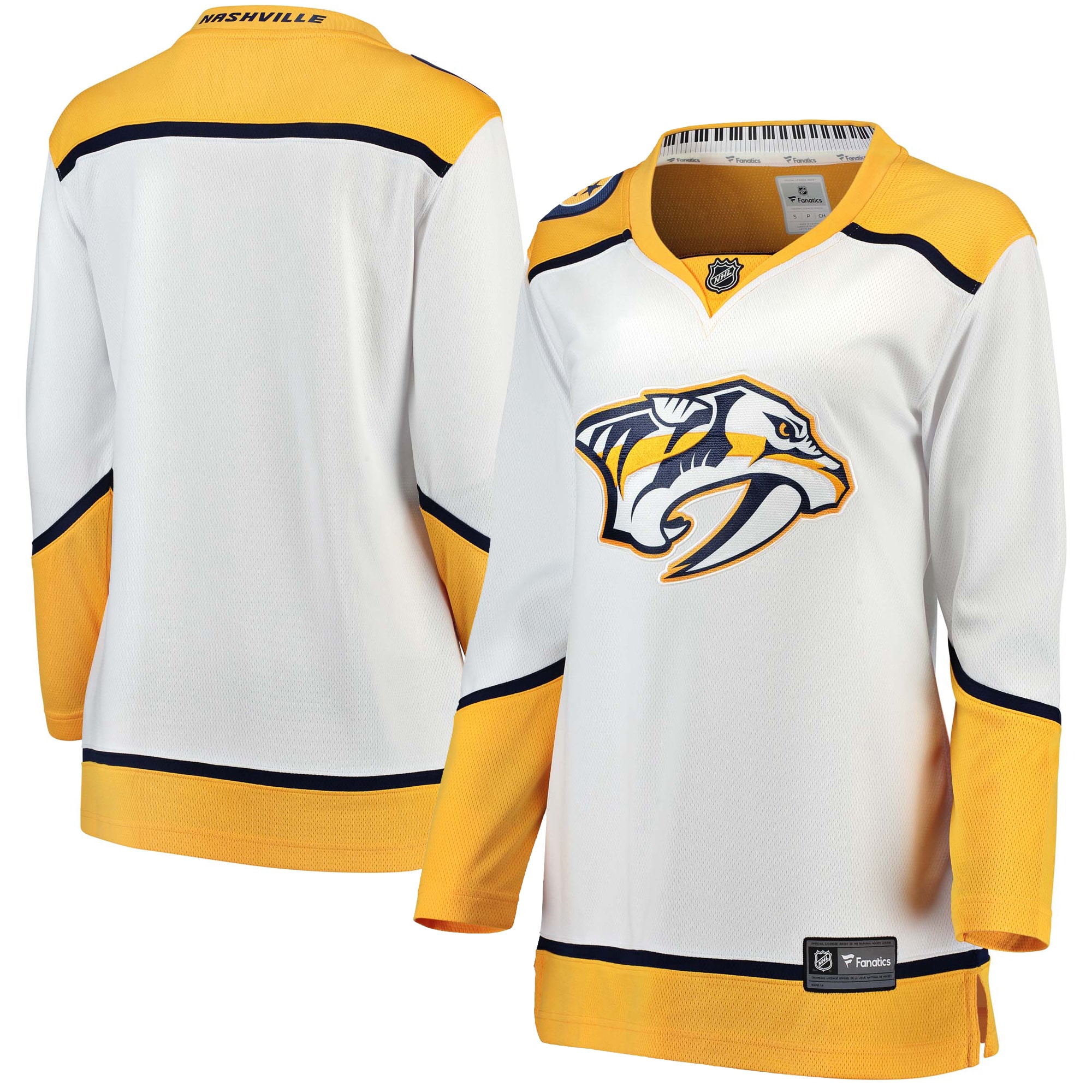 Nashville Predators Fanatics Branded Women's Away Breakaway Jersey - White