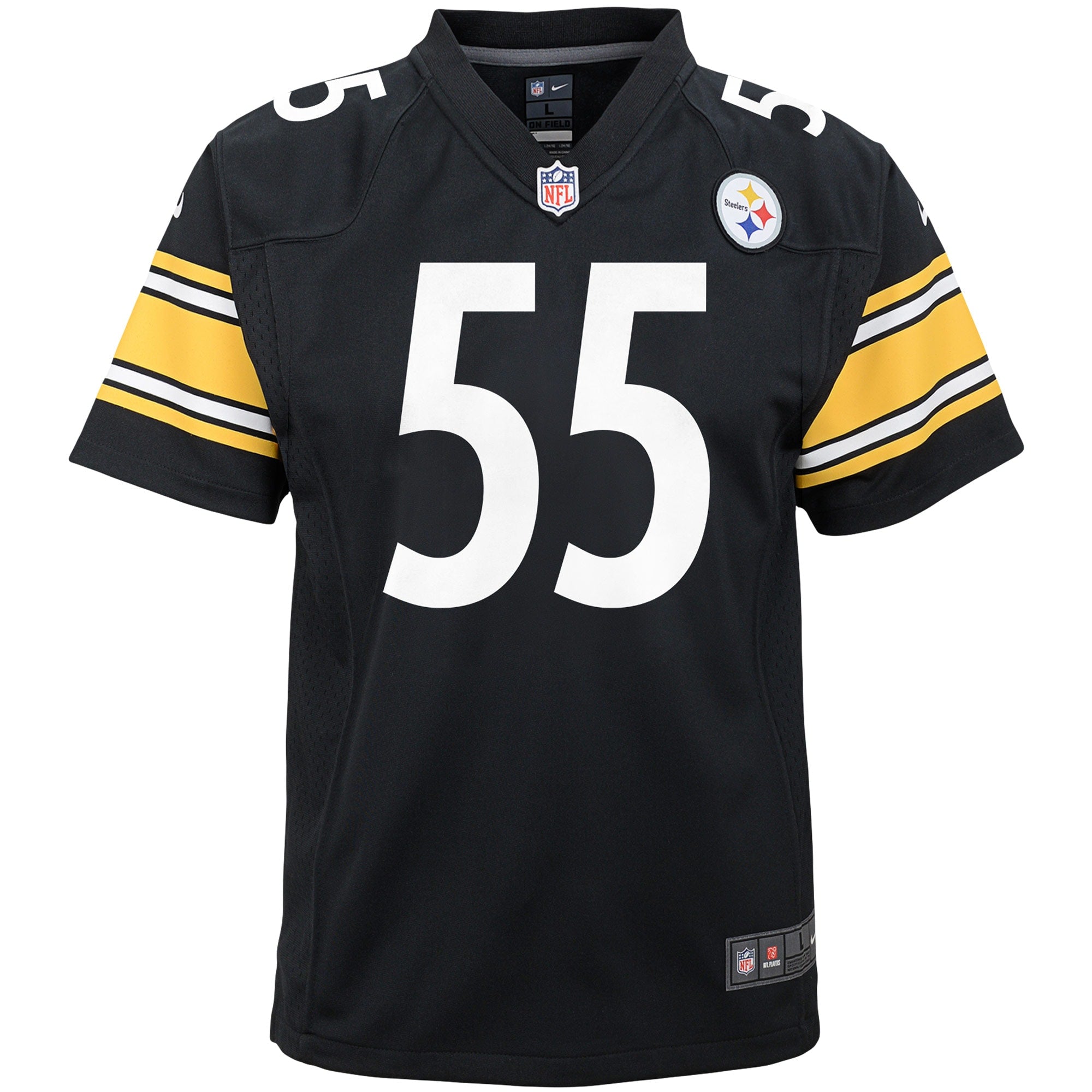 Youth Nike Devin Bush Black Pittsburgh Steelers Player Game Jersey