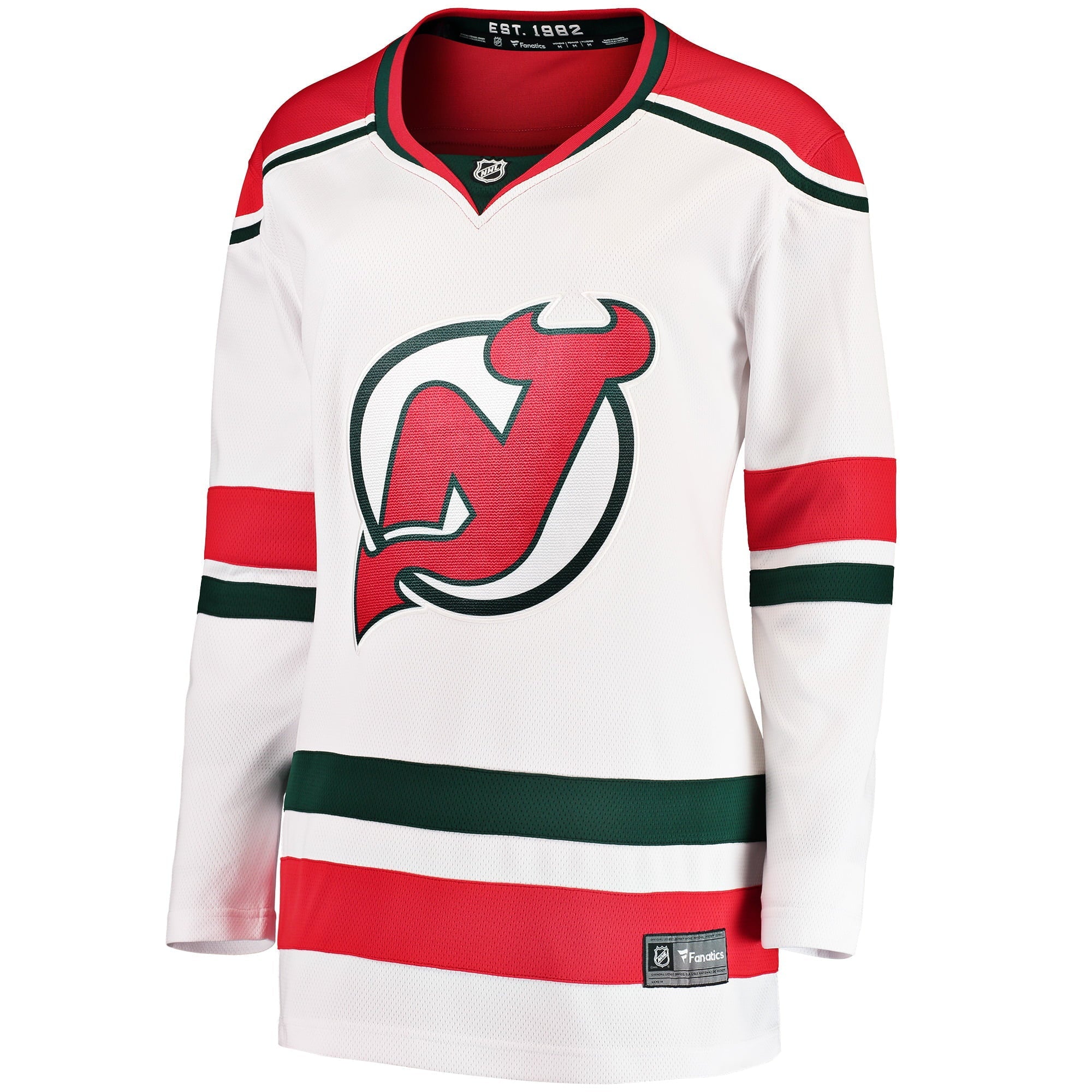 Women's Fanatics Branded White New Jersey Devils 2022/23 Heritage Premier Breakaway Jersey
