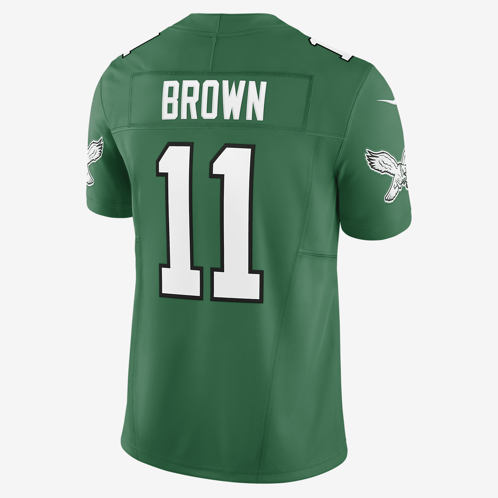 A.J. Brown Philadelphia Eagles Men's Nike Dri-FIT NFL Limited Football Jersey - Kelly Green