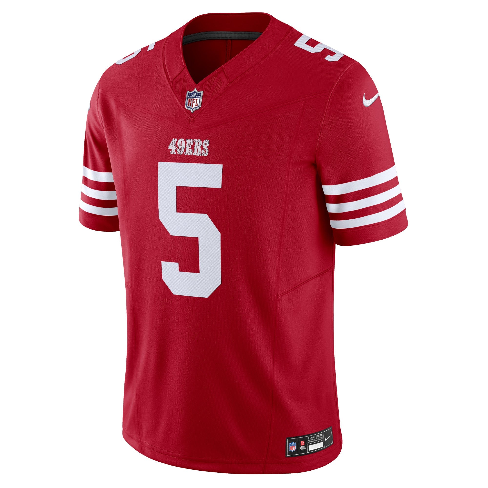 Men's Nike Trey Lance Scarlet San Francisco 49ers Vapor F.U.S.E. Limited Jersey