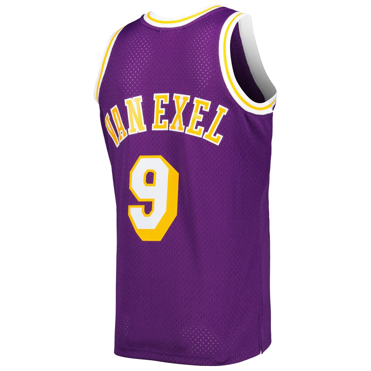 Men's Nick Van Exel Mitchell & Ness Lakers '71 Swingman Jersey - Purple