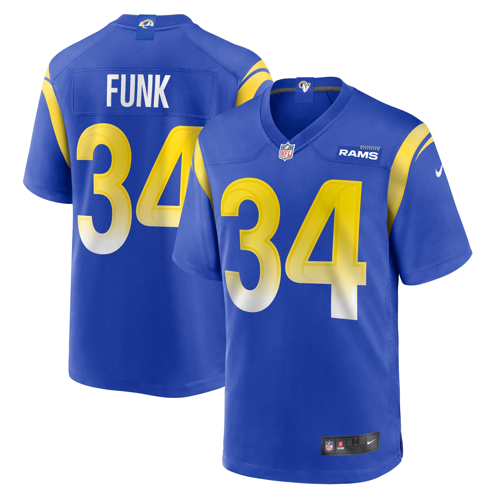 Jake Funk Los Angeles Rams Nike Game Player Jersey - Royal