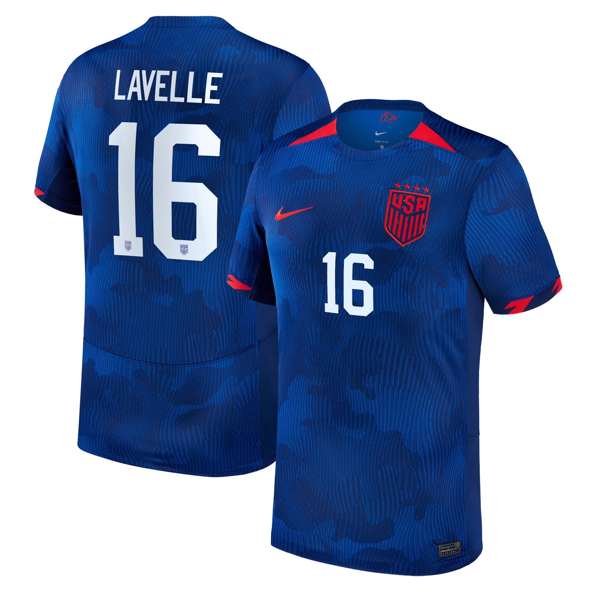 Rose Lavelle USWNT Nike Youth 2023 Away Replica Jersey - Royal