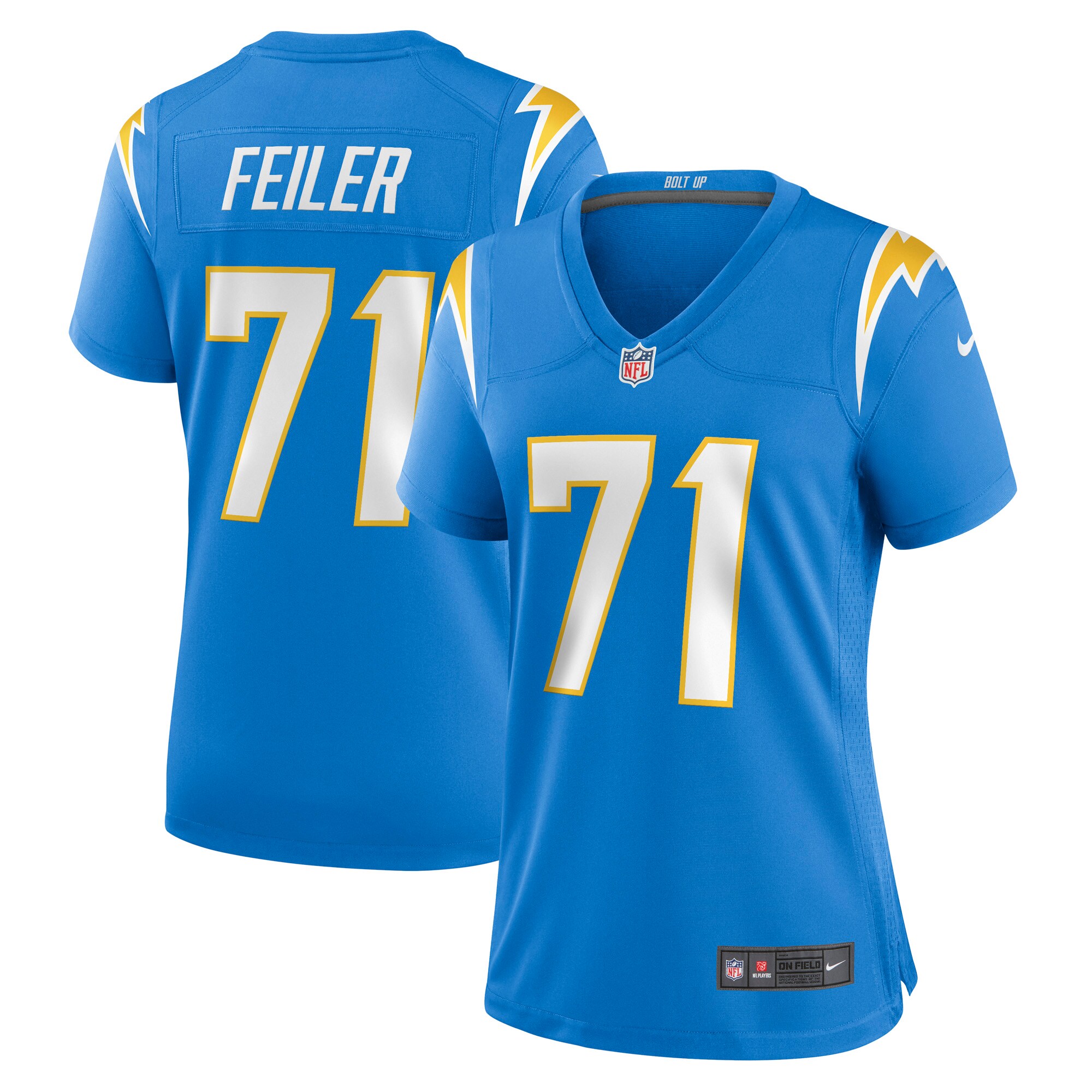 Matt Feiler Los Angeles Chargers Nike Women's Game Player Jersey - Powder Blue