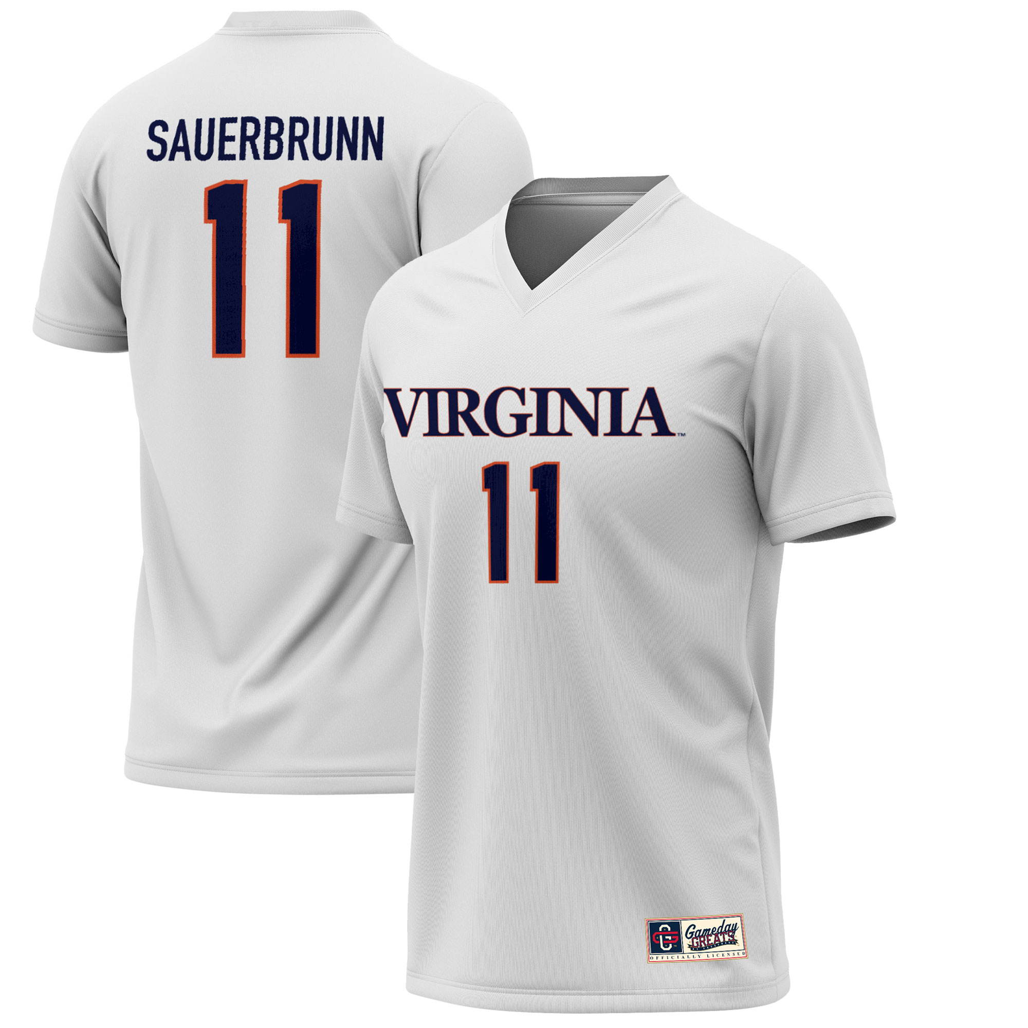 Becky Sauerbrunn Virginia Cavaliers ProSphere Alumni Soccer Jersey - White