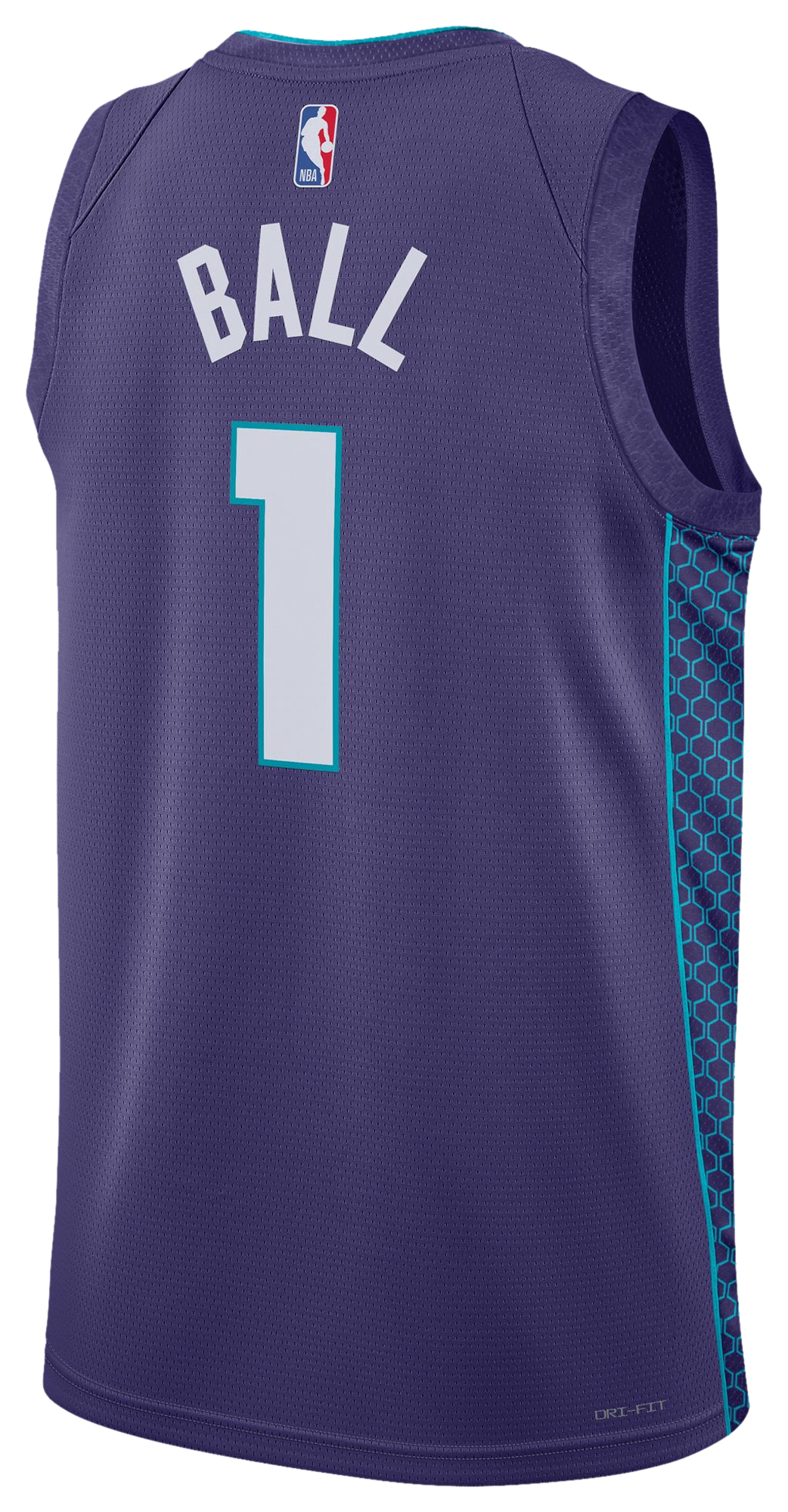 Men's Ball Lamelo Nike Hornets Swingman Jersey - Purple