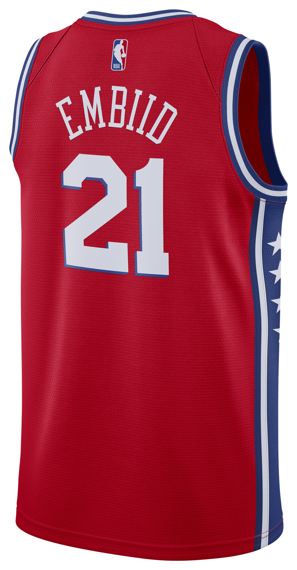 Men's Embiid Joel Jordan 76ers Statement Swingman Jersey - Red