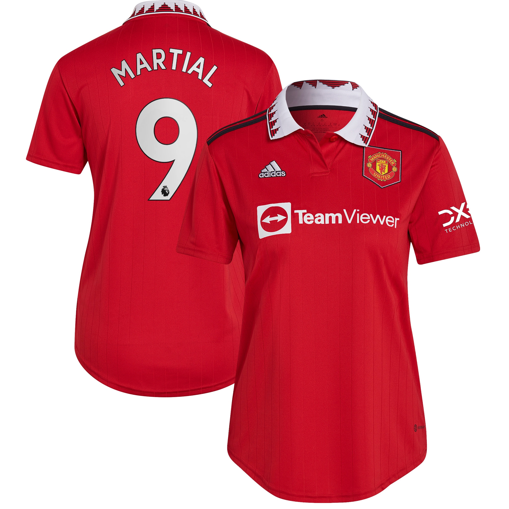 Anthony Martial Manchester United adidas Women's 2022/23 Home Replica Player Jersey - Red