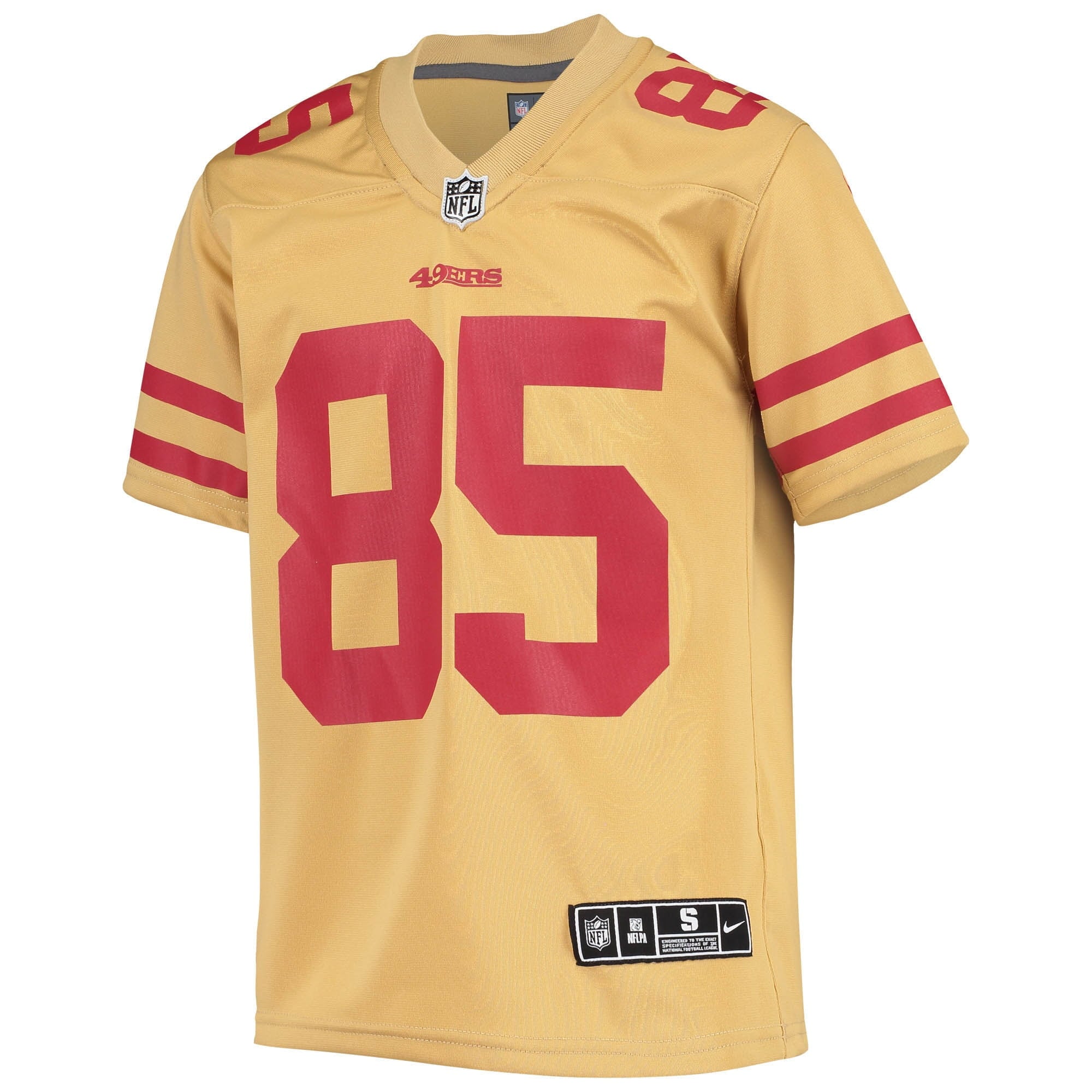 Youth Nike George Kittle Gold San Francisco 49ers Inverted Team Game Jersey