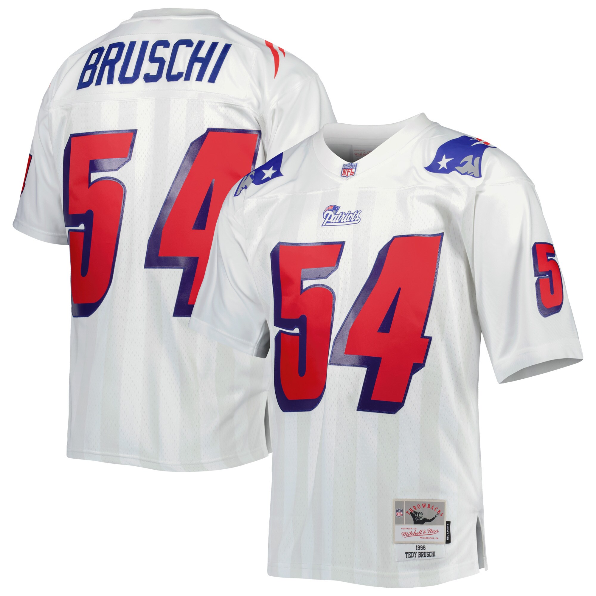Tedy Bruschi New England Patriots Mitchell & Ness 1996 Legacy Replica Jersey - White