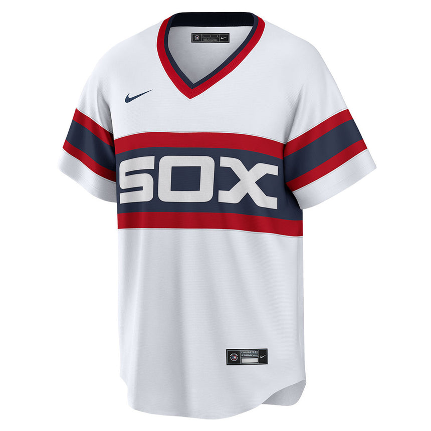Men's Andrew Vaughn Chicago White Sox Home White 1983 Sunday Alternate Premium Stitch Replica Jersey