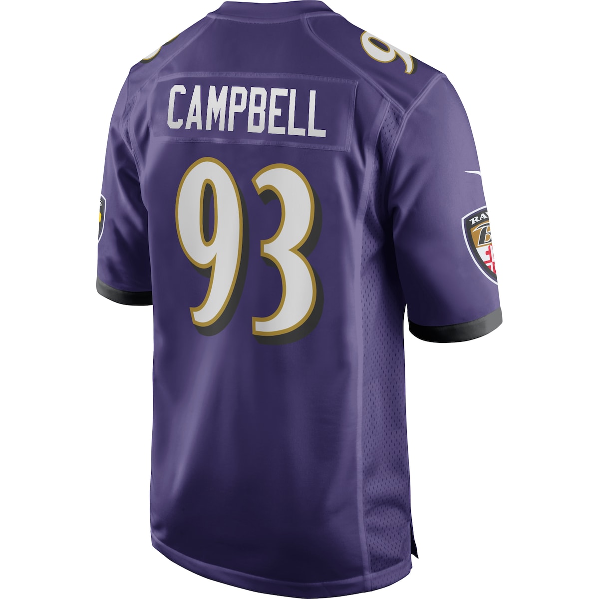 Men's Calais Campbell Nike Ravens Game Jersey - Purple