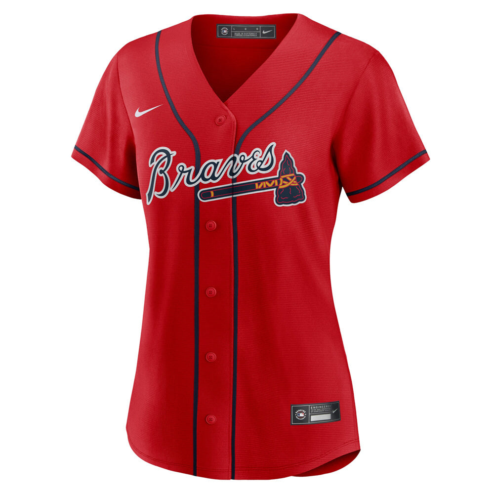 Women's Atlanta Braves Ronald Acuna Jr. Alternate Player Jersey - Red