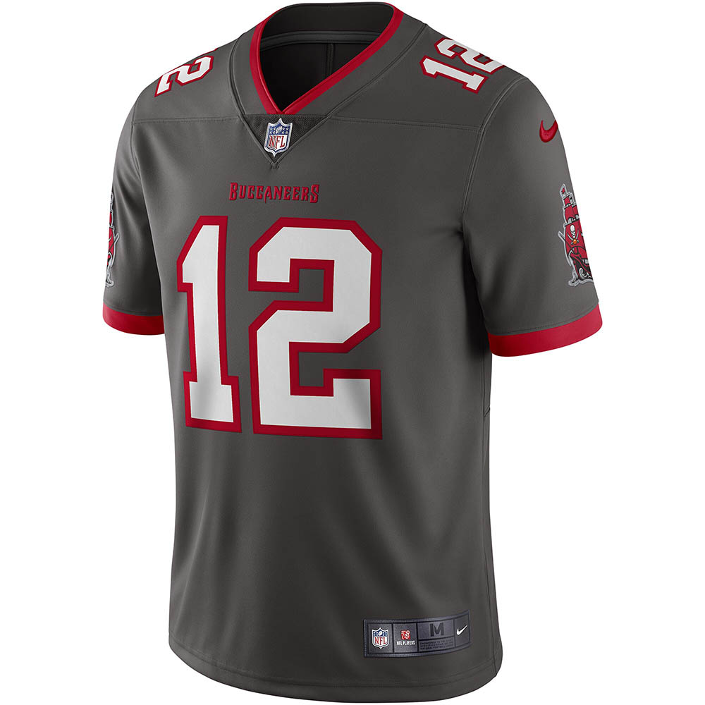 Men's Tampa Bay Buccaneers Tom Brady Alternate Vapor Limited Jersey Pewter