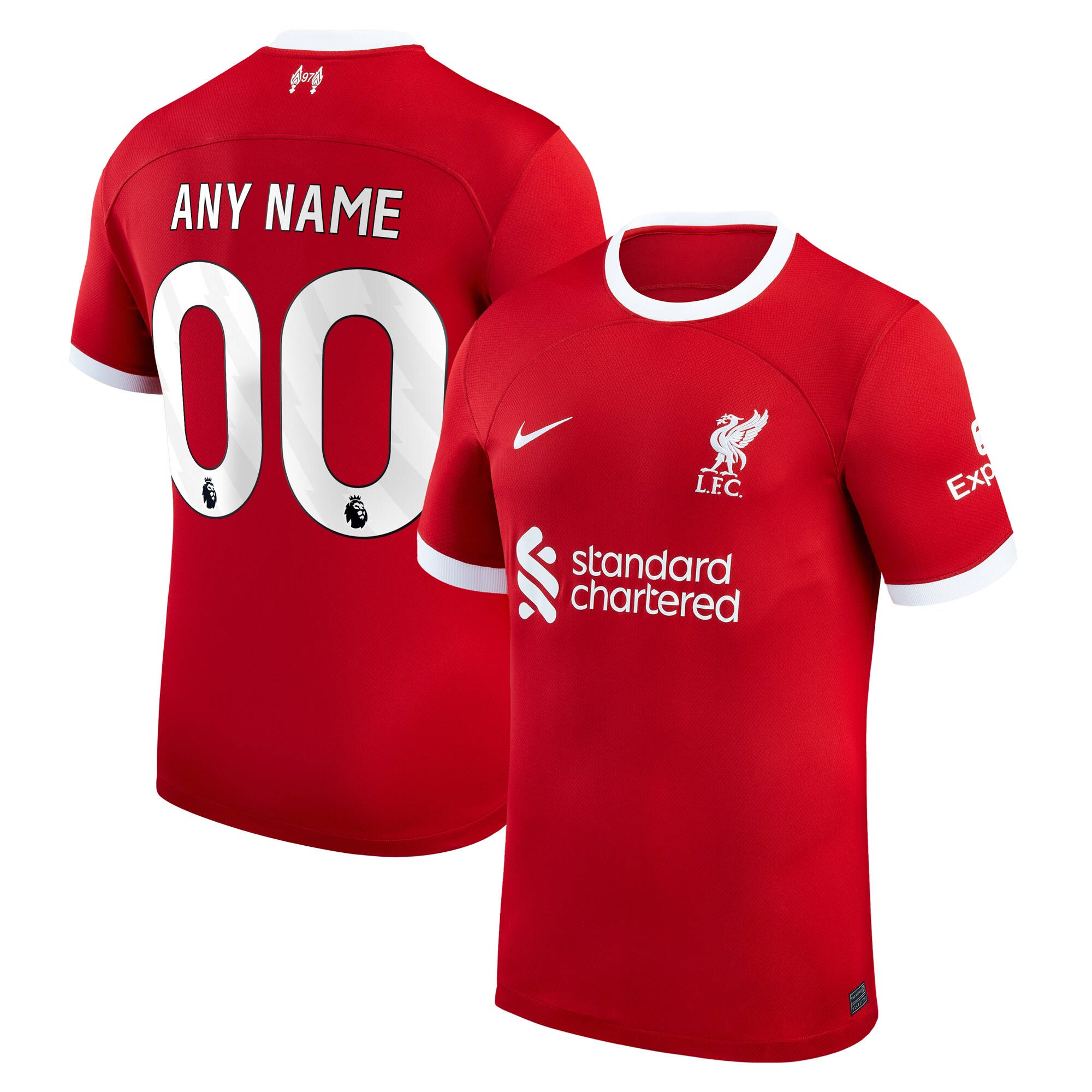 Liverpool Nike Youth 2023/24 Home Replica Custom Jersey - Red