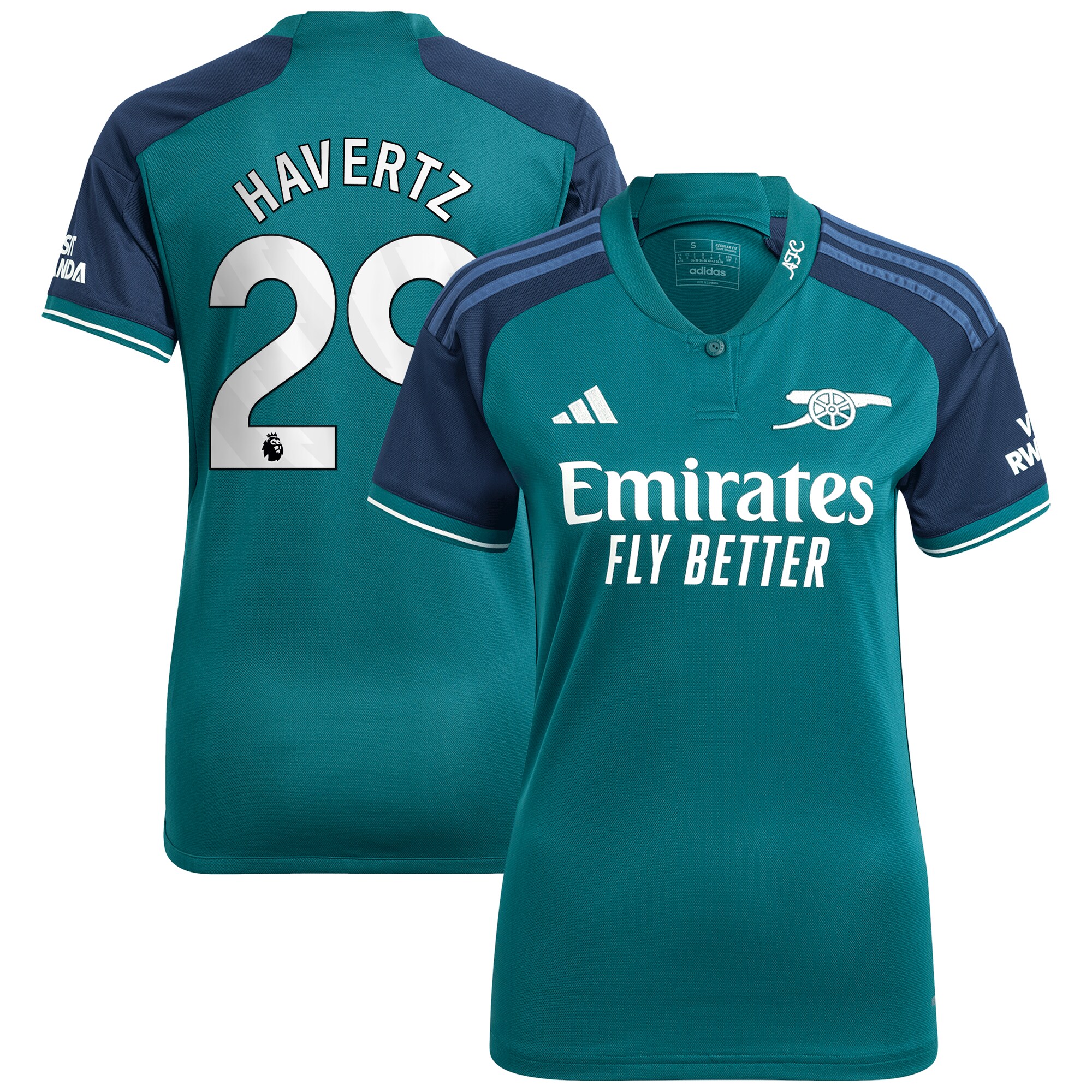 Kai Havertz Arsenal adidas Women's 2023/24 Third Replica Player Jersey - Green