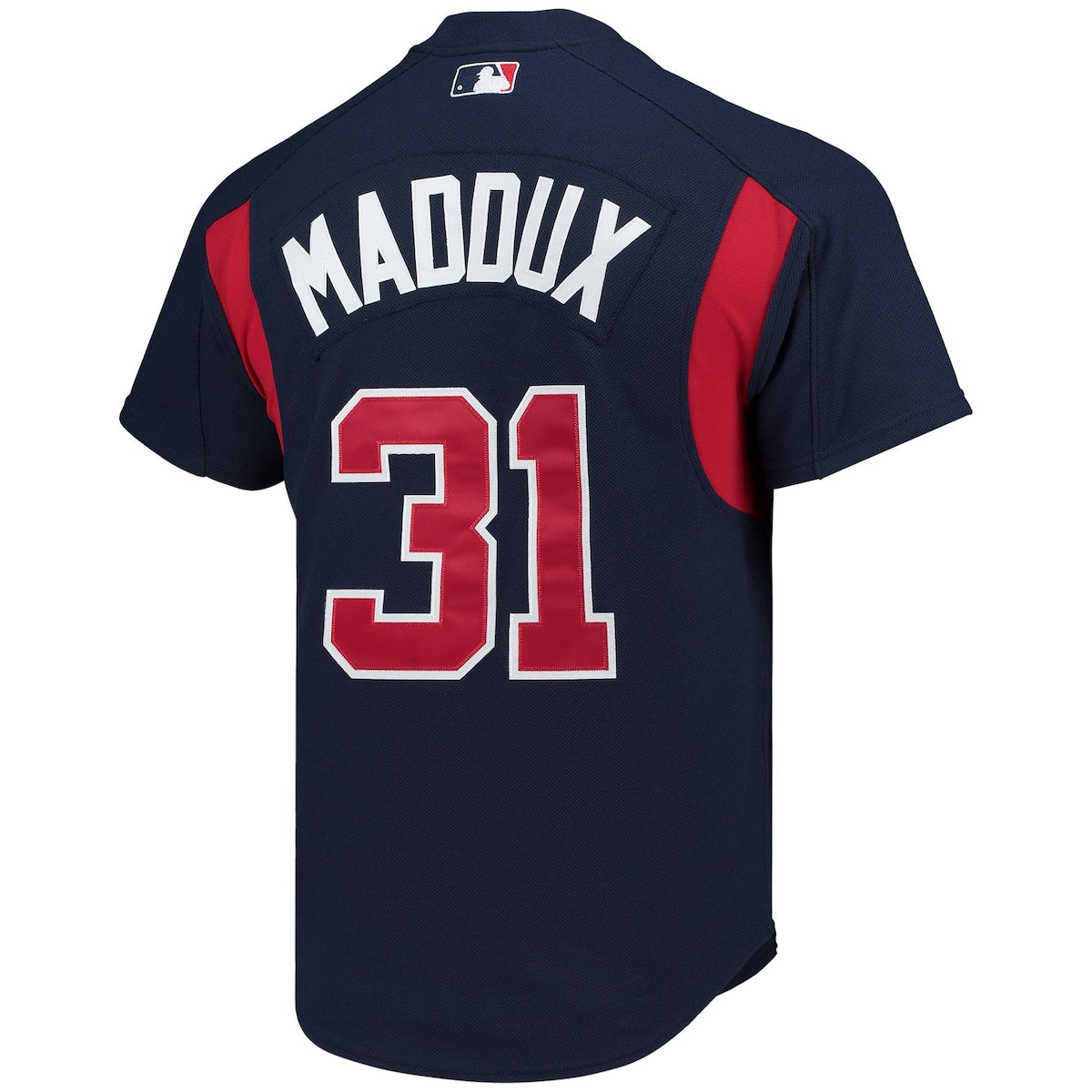 Men's Greg Maddux Mitchell & Ness Braves Cooperstown Batting Practice Jersey - Navy
