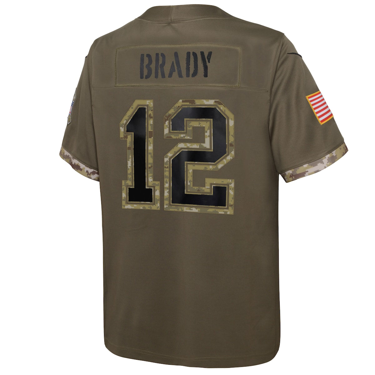 Boys' Grade School Tom Brady Nike Buccaneers 2022 Salute To Service Limited Jersey - Green