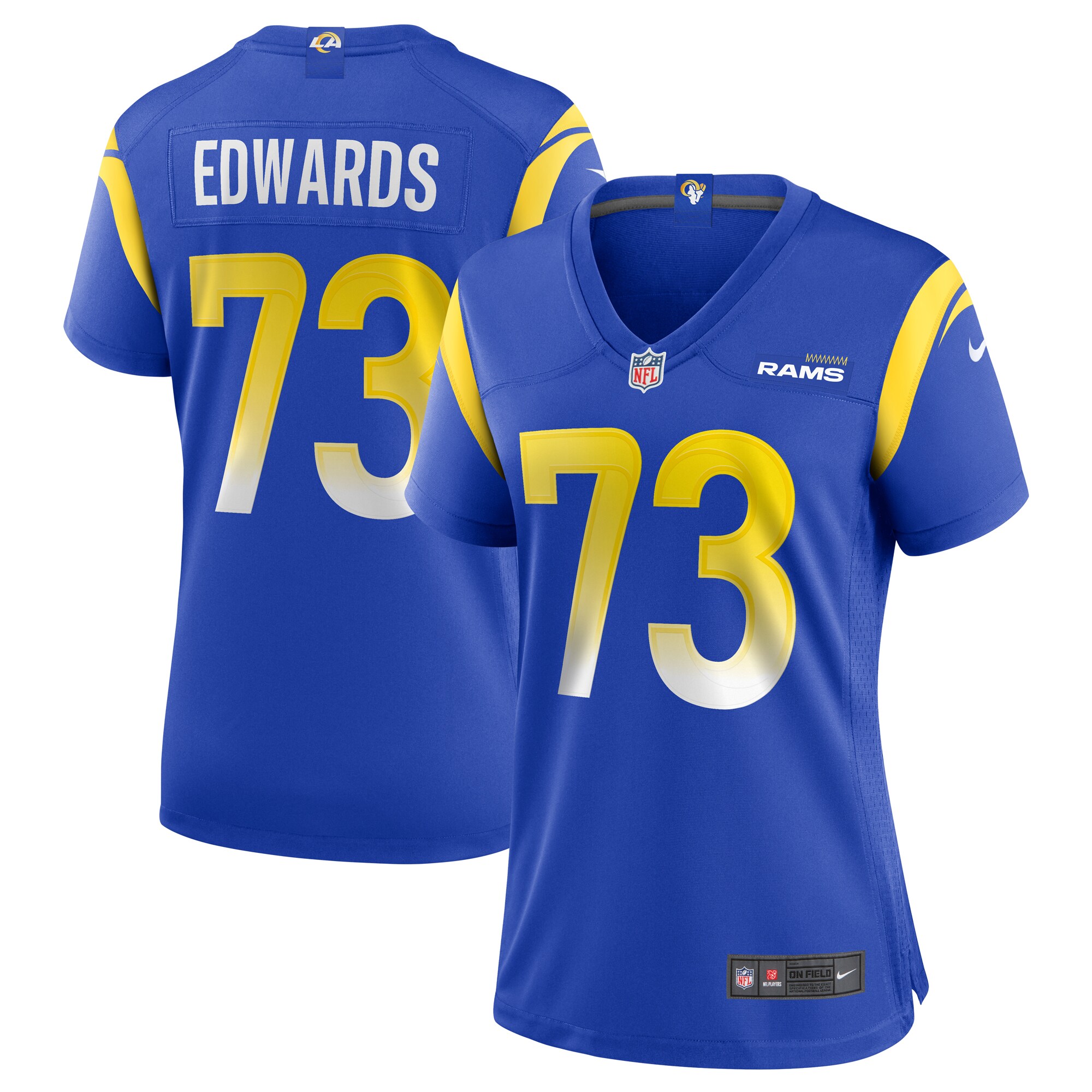 David Edwards Los Angeles Rams Nike Women's Game Jersey - Royal