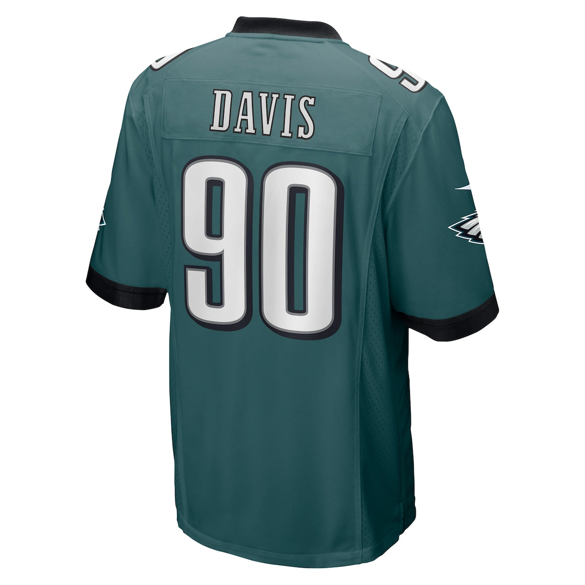 Men's Jordan Davis Nike Eagles Alternate Game Jersey - Green