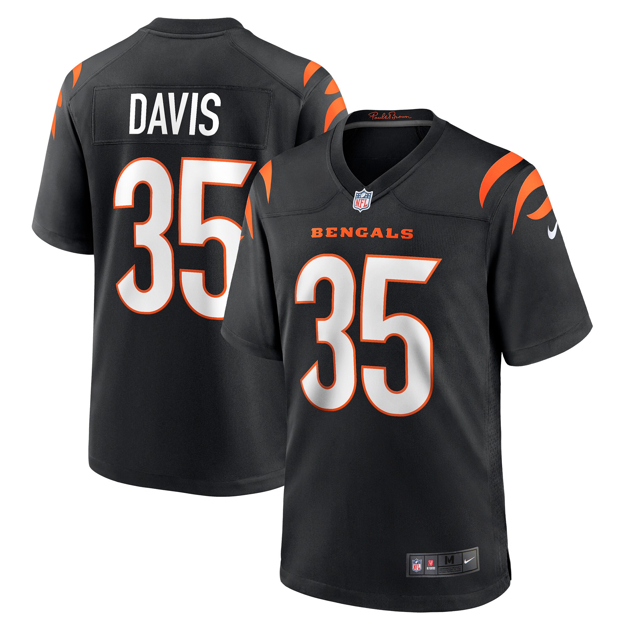 Jalen Davis Cincinnati Bengals Nike Game Player Jersey - Black
