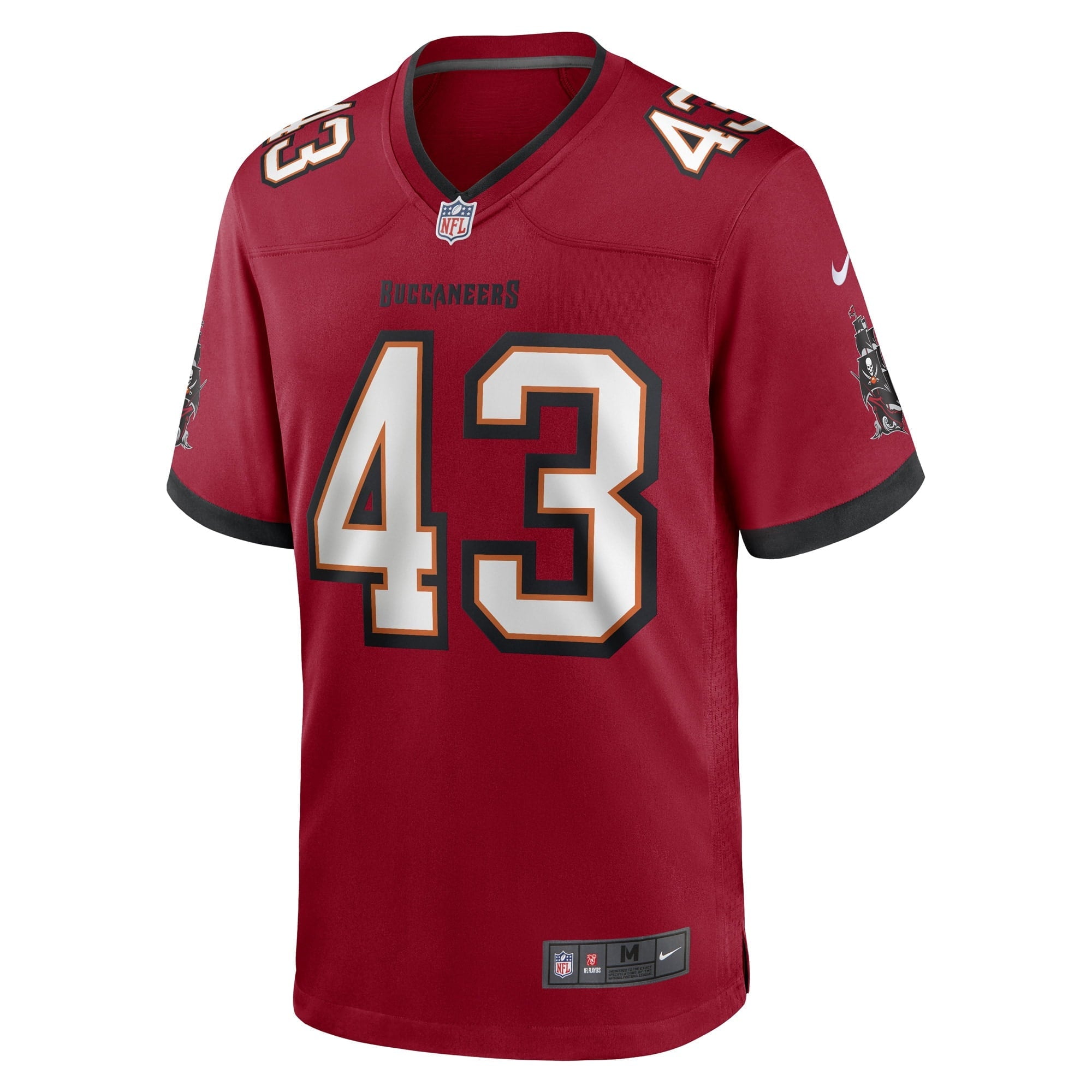 Men's Nike Patrick Laird Red Tampa Bay Buccaneers Game Player Jersey
