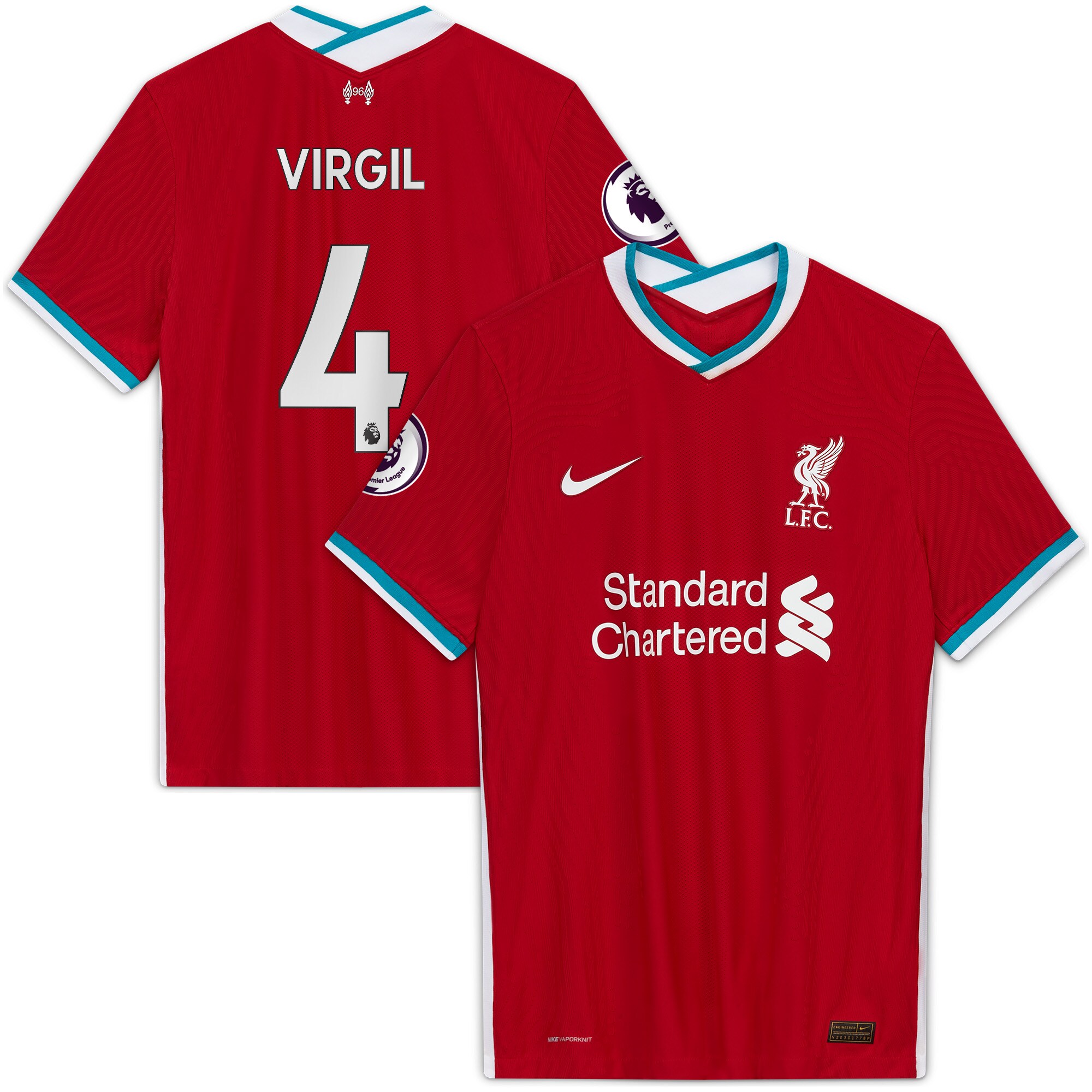 Virgil Van Dijk Liverpool Nike 2020/21 Home Authentic Player Jersey - Red