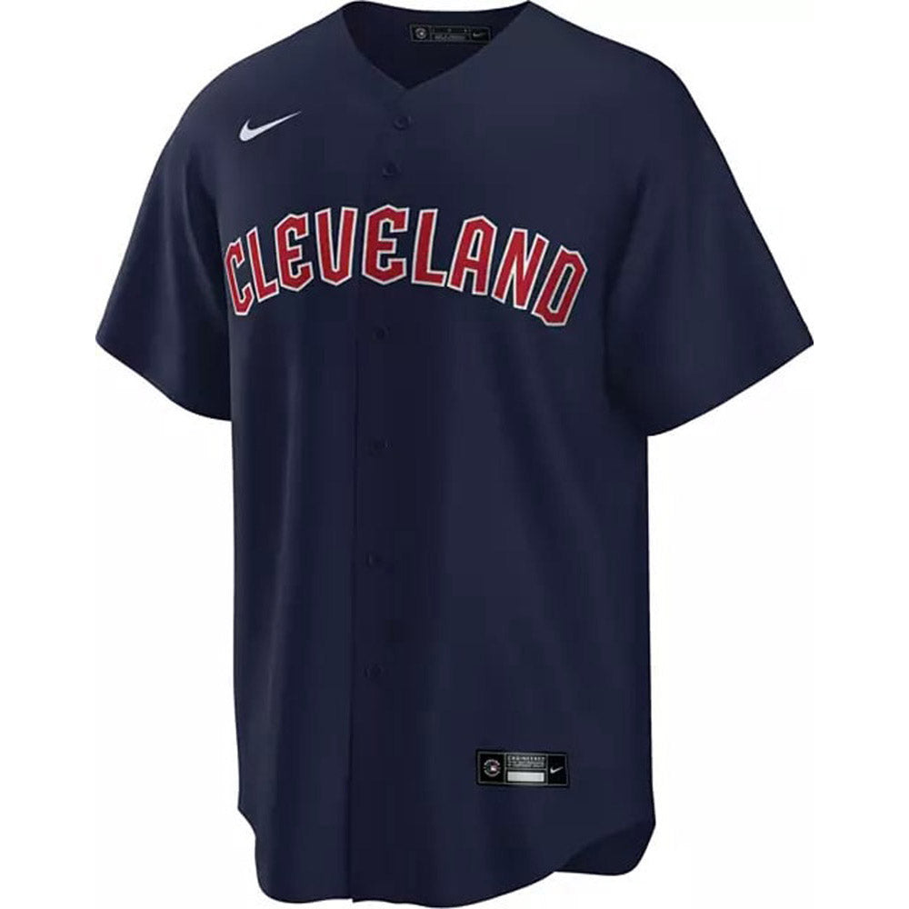 Men's Cleveland Guardians Jose Ramirez Cool Base Replica Alternate Jersey - Navy