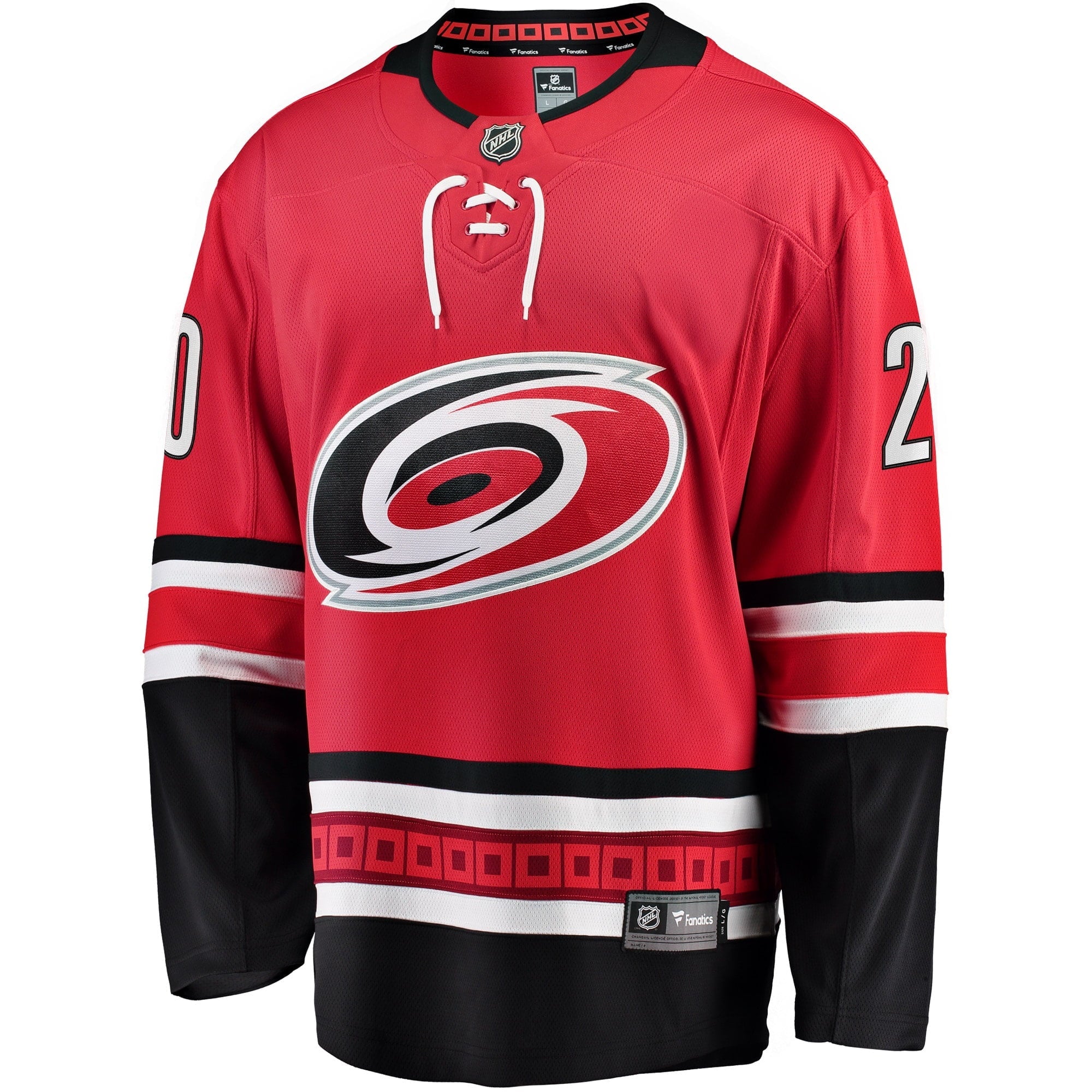 Men's Fanatics Branded Sebastian Aho Red Carolina Hurricanes Home Premier Breakaway Player Jersey